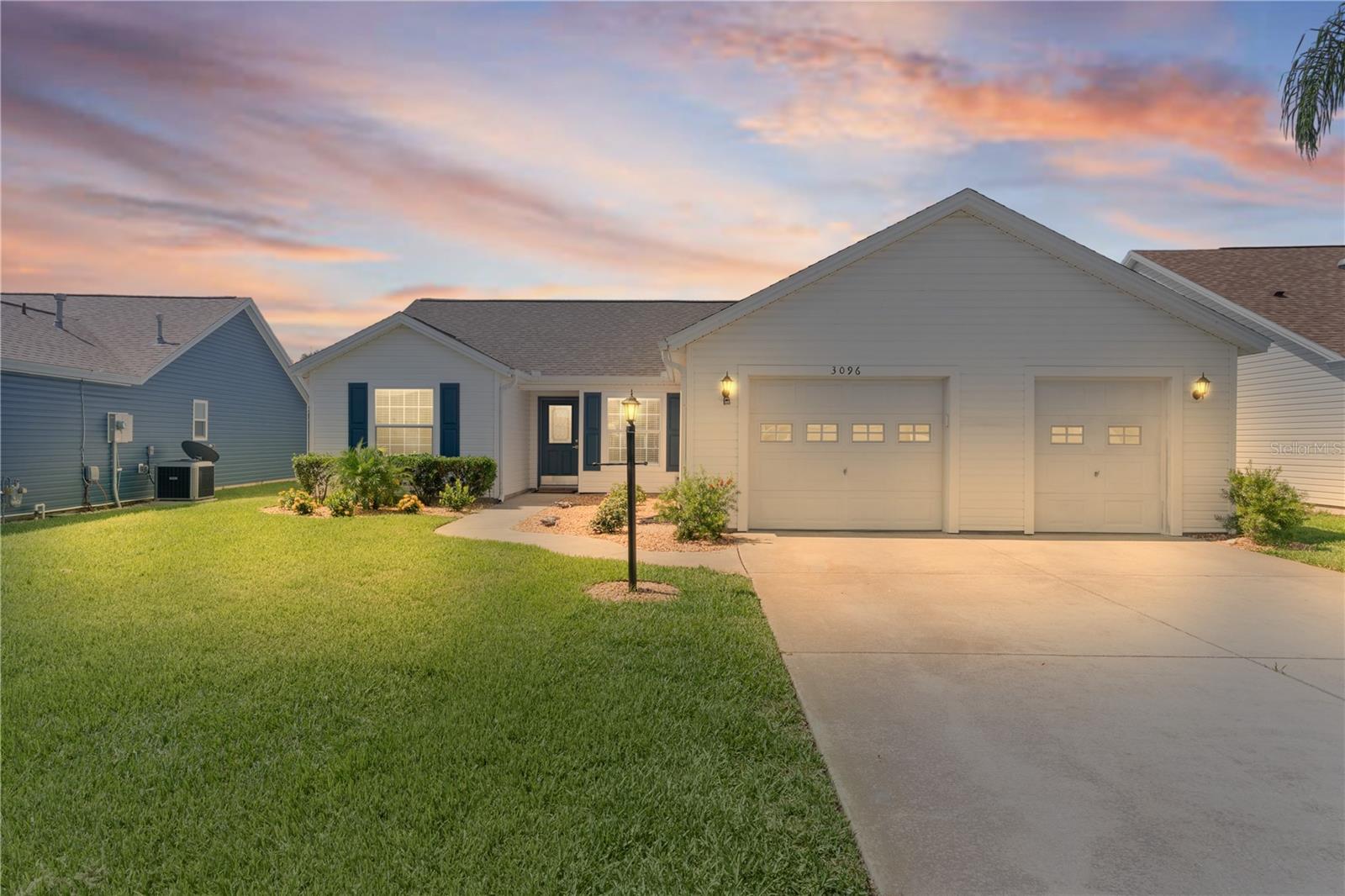 NO BOND, * **Roof replaced in 2022** **HVAC 2024 * HWH 2017** **beautifully updated 3 bedroom, 2 bathroom home** that checks all the boxes for living in The Villages. From the moment you arrive, you’ll notice the **fresh landscaping** and inviting curb appeal, setting the tone for the thoughtful updates you’ll find throughout.
Inside, the heart of the home is the **brand new kitchen**, OPEN FLOORPLAN. Featuring **soft-close cabinetry**, **QUARTZ** countertops, **an abundance of storage**, this kitchen offers a stylish coffee bar, breakfast nook, and all-new **stainless steel appliances**. The open layout flows effortlessly into the main living spaces, enhanced by **luxury vinyl plank flooring**, **new LED lighting**, and **plantation shutters** that add a touch of elegance.
The primary suite is a true retreat, offering **two spacious walk-in closets** and a completely refreshed en suite bathroom. Enjoy the **dual sink vanity with granite countertops**, a **newly tiled walk-in shower**, and the convenience of a **private water closet**.
**Interior laundry room with storage**
Florida Room perfect for year-round enjoyment
**Oversized 2-car garage with built-in storage solutions**
**Birdcage lanai overlooking a private backyard oasis** **Natural gas utilities for efficiency and convenience**
This home was designed with comfort and function in mind, from the **oversized garage** to the thoughtful upgrades in every corner. Whether you’re enjoying morning coffee in the Florida Room, entertaining guests in the open-concept kitchen, or relaxing in your spa-like primary suite, this property combines style, convenience, and peace of mind.