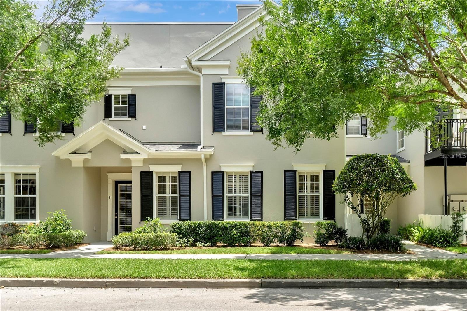 Beautifully upgraded 3-bedroom, 2.5-bath corner townhome in the heart of Baldwin Park, ideally located across from Publix and steps to shopping, dining, and community activities. The property is in a triplex with a sought-after side-entry floor plan that offers an open main level with a spacious living and dining area, neutral tile floors, plantation shutters, fresh paint, and designer lighting. The upgraded kitchen features granite countertops, dark wood cabinetry, stainless steel appliances, breakfast bar, metal backsplash, built-in desk, large walk-in pantry, and kitchen nook. A half bath completes the first floor. Upstairs, the expansive primary suite offers two walk-in closets and a spa-style bath with marble double vanities, garden soaking tub, and separate walk-in shower. Two additional bedrooms share a full bath with double sinks and open to a covered balcony. A laundry room with washer, dryer, and storage cabinetry adds convenience. The attached two-car garage includes separate automatic doors, built-in storage, painted flooring, and overhead racks, plus a two-car driveway. Additional upgrades include luxury carpet upstairs, updated fans, and abundant natural light. Situated on a tree-lined street in one of Orlando’s most desirable communities, this move-in-ready home offers beautiful surroundings, friendly neighbors, and a vibrant walkable lifestyle.
Baldwin Park is one of Orlando’s most sought-after communities, known for its mix of shops, restaurants, and parks, all just steps from Lake Baldwin. With tree-lined streets, scenic walking and biking trails, and timeless architecture, the neighborhood offers a true small-town feel in the heart of the city. Residents also enjoy seasonal events, community festivals, two resort-style pools, and fitness centers. Located minutes from Downtown Orlando and Winter Park, Baldwin Park combines convenience, beauty, and community in one perfect location.