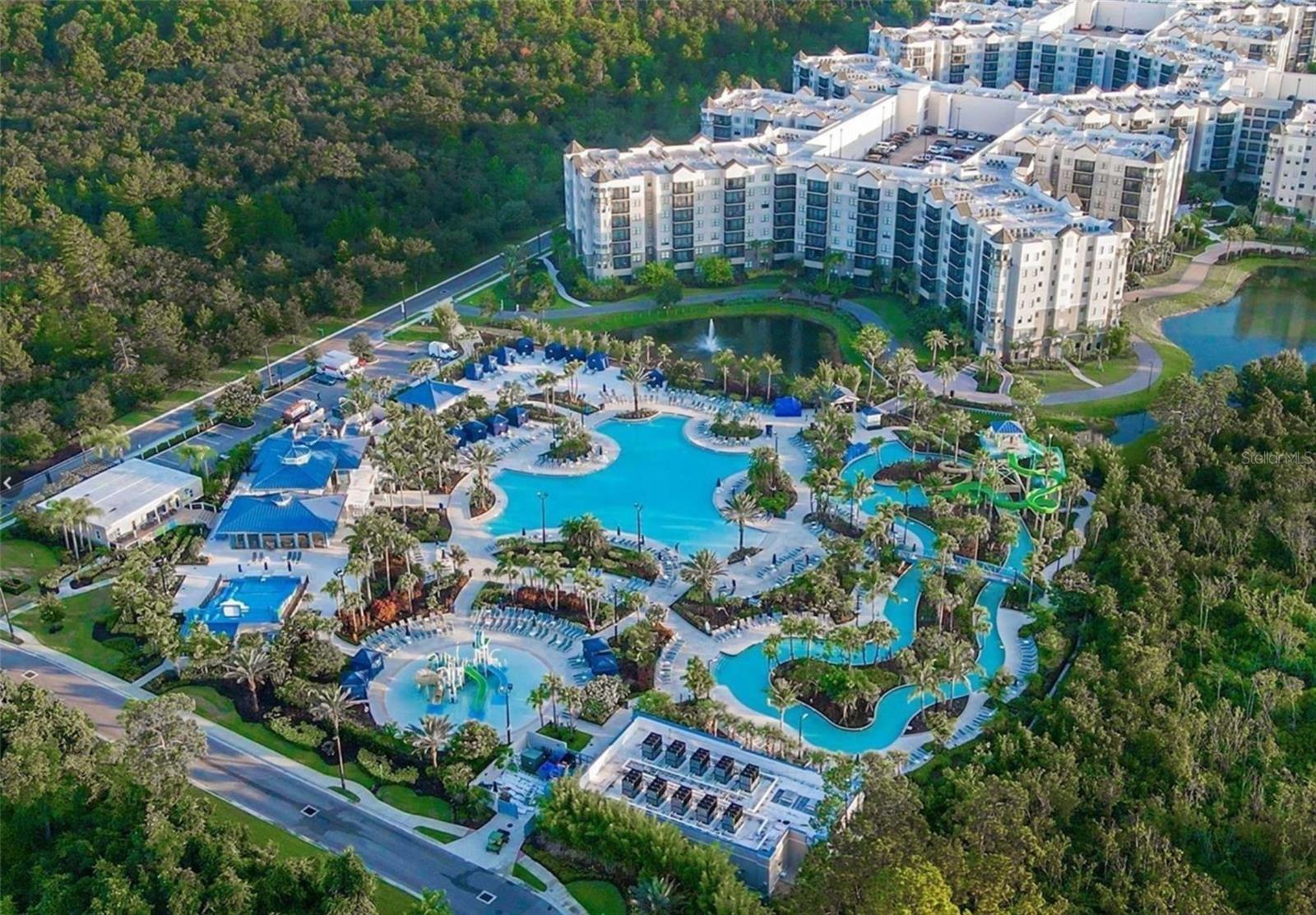 Fully furnished and equipped 3 bedroom 2 bathroom condo, located on the 6th floor gives you a stunning view of the Resort! Vinyl flooring, stainless steel appliances, granite counters, and neutral furnishings add to the beauty of this unit. Just minutes from Disney and Orlando's top attractions, this unit offers the perfect blend of luxury and relaxation. In this Resort you will enjoy thrilling water slides, lazy river, splash pad, and a poolside bar/restaurant. Also a peaceful and beautiful view of Lake Austin at the covered fishing pier. With something for everyone, the resort also offers an arcade, glow-in-the-dark mini golf, full service spa, gym, dining options, and convenience store. For your convenience, the Resort also offers parking garage and Disney shuttle services. Onsite management company handles all rentals. Book a tour today!