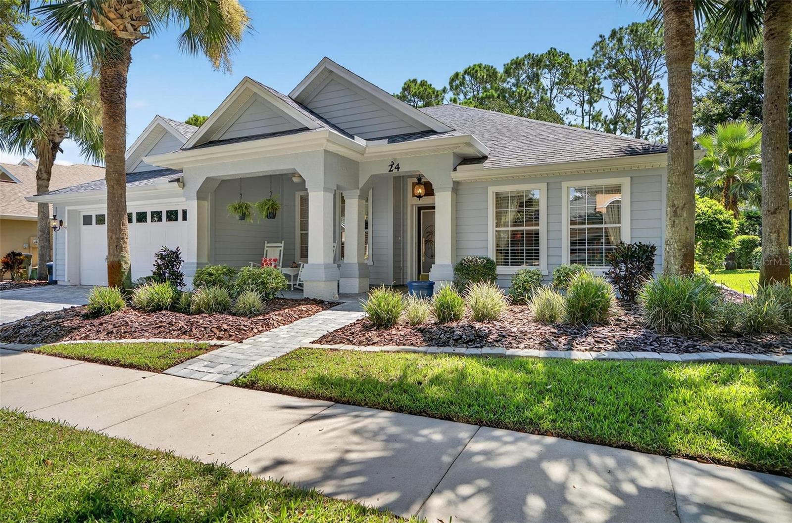 Welcome to 24 St. Andrews Ct
Nestled in the sought-after Grand Haven community, this beautifully maintained home offers the perfect blend of comfort, style, and functionality. From the moment you arrive, the paver driveway and walkway set the tone for the quality and care throughout.
Inside, you’ll find a thoughtfully designed floor plan featuring LVP flooring in the main living areas, a formal living and dining room, and a cozy family room with custom built-ins. The updated kitchen is a chef’s delight with granite counters, a wet bar, and a wine fridge, plus an inviting eat-in area for casual dining.
The master suite provides a true retreat with a spacious walk-in closet and a beautifully updated bath featuring a walk-in shower. Guests will feel right at home with a convenient Murphy bed in the guest bedroom and upgraded bathrooms throughout.
Step outside to your private oasis — a sparkling, heated pool (propane heated) that was resurfaced just 6 years ago, perfect for year-round enjoyment. A private well for irrigation keeps the lush landscaping vibrant while keeping costs low. Additional updates include a newer A/C system and modern finishes throughout.
Living in Grand Haven means you get access to two amazing amenity centers with pools, top-notch fitness facilities, and a variety of activities. Love to golf? You’ll have a Jack Nicklaus–designed course right in your neighborhood. Tennis, pickleball, and bocce courts are ready for you, too. When you’re done, grab a bite to eat or a drink with neighbors at the café or golf club restaurant.
This isn’t just a house — it’s a lifestyle. Come see it for yourself and fall in love with everything this Grand Haven gem has to provide. Book your private tour today!