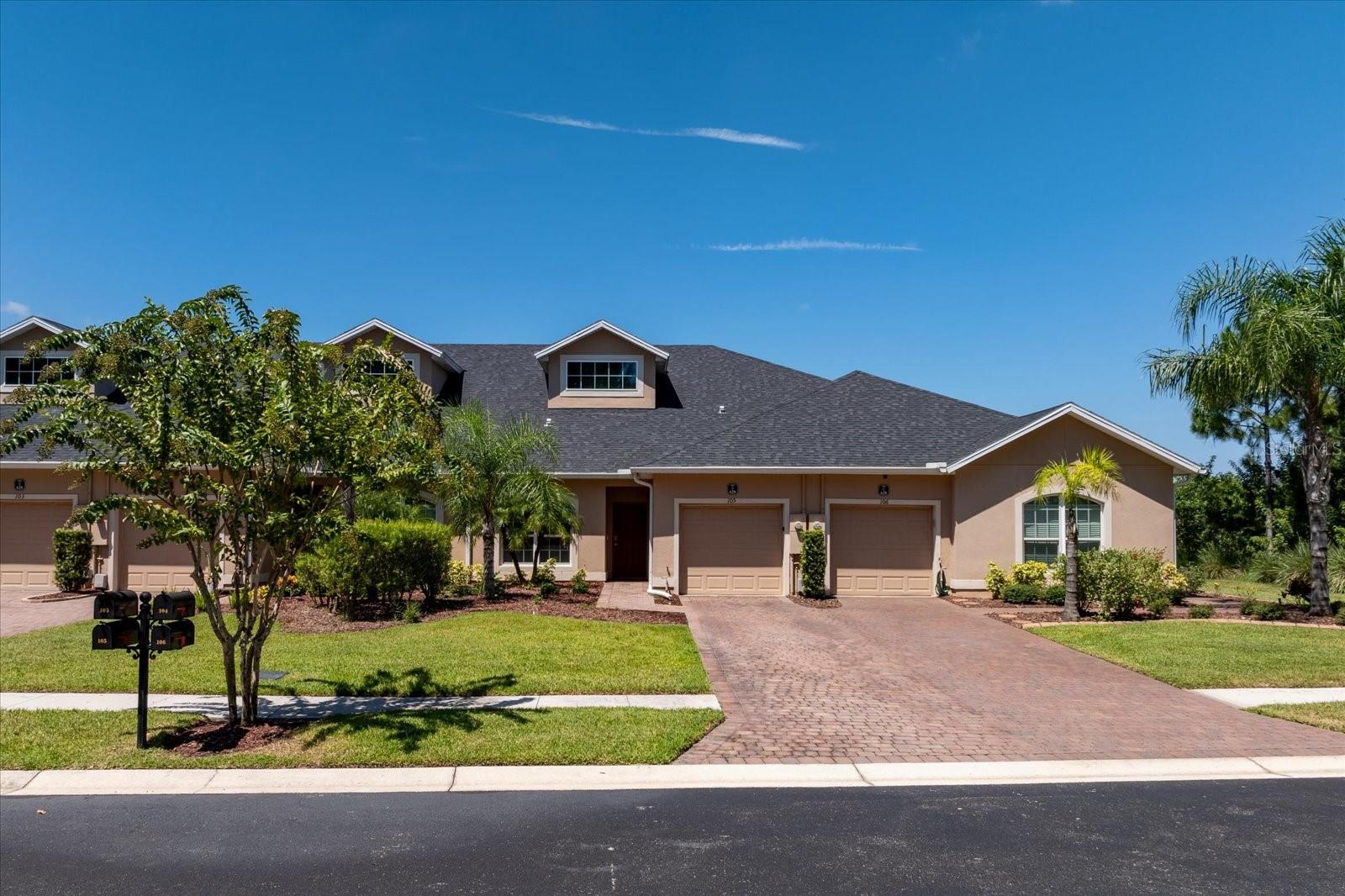 Beautiful 2-Bed + Flex Room in Bayside Lakes, built in 2020. Enjoy 1,399 sq. ft. of stylish living with brand new luxury vinyl flooring, 2 bedrooms, 2 baths, a Flex Room, and a 1-car garage. The kitchen features Rouge cabinets and stainless steel appliances. Natural light fills the space through large windows and sliding glass doors leading to a covered 8x13 lanai. Elegant Castilian Gray tile accents all wet areas. Located in the Bayside Lakes community with access to a resort-style pool, tennis and basketball courts, clubhouse, and fitness center. Comfort, style, and amenities all in one!