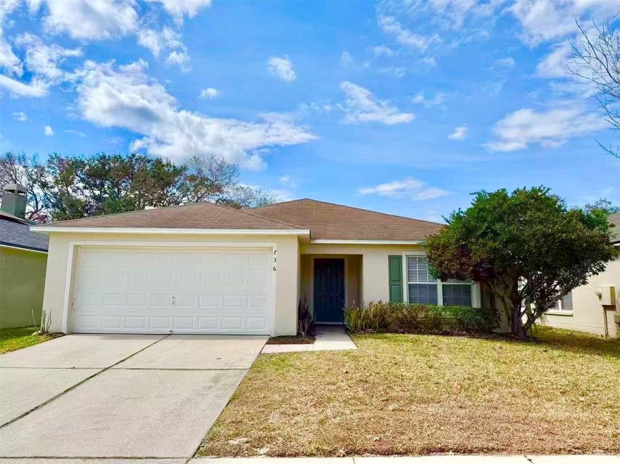 This beautiful 3-bedroom, 2-bathroom move-in ready home is located in the highly desirable Waterford Lakes community of Waterford Chase and features an open floor plan with lots of natural light, newly textured ceilings, screened rear patio, 2-car garage with opener and a brand-new refrigerator.  The primary bedroom features a California style walk-in closet with organizing system.  The fully screened rear patio is great for entertaining or enjoying your morning coffee.  The spacious backyard has plenty of room to make it into your private, luxury escape. With easy and convenient access to schools, Waterford Lakes shopping & restaurants, Avalon Park and Lake Nona, UCF, the 417 and EW expressway, this house is perfect for 1st time buyers or as a long-term investment property or your next forever home.