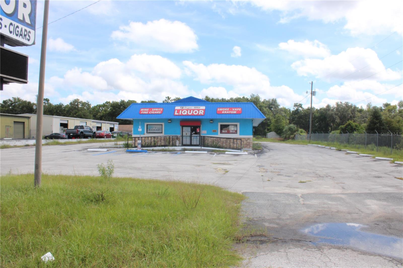 Great location in Crystal River for a restaurant, liquor store, or similar retail outlet! This property includes existing coolers and display shelving used by the prior liquor store business, and can be adapted for a variety of uses. Excellent signage on State Road 44 and lots of parking to accommodate just about any type business. Check out the photos attached to appreciate the adaptability of this 3,786 Sq. Ft. building and the 1.67-acre lot on which it sits.
Although this is an ideal property for an owner/user, the current owner will consider leasing the property at $5,900 monthly plus CAM charges as an alternative to outright purchase.
