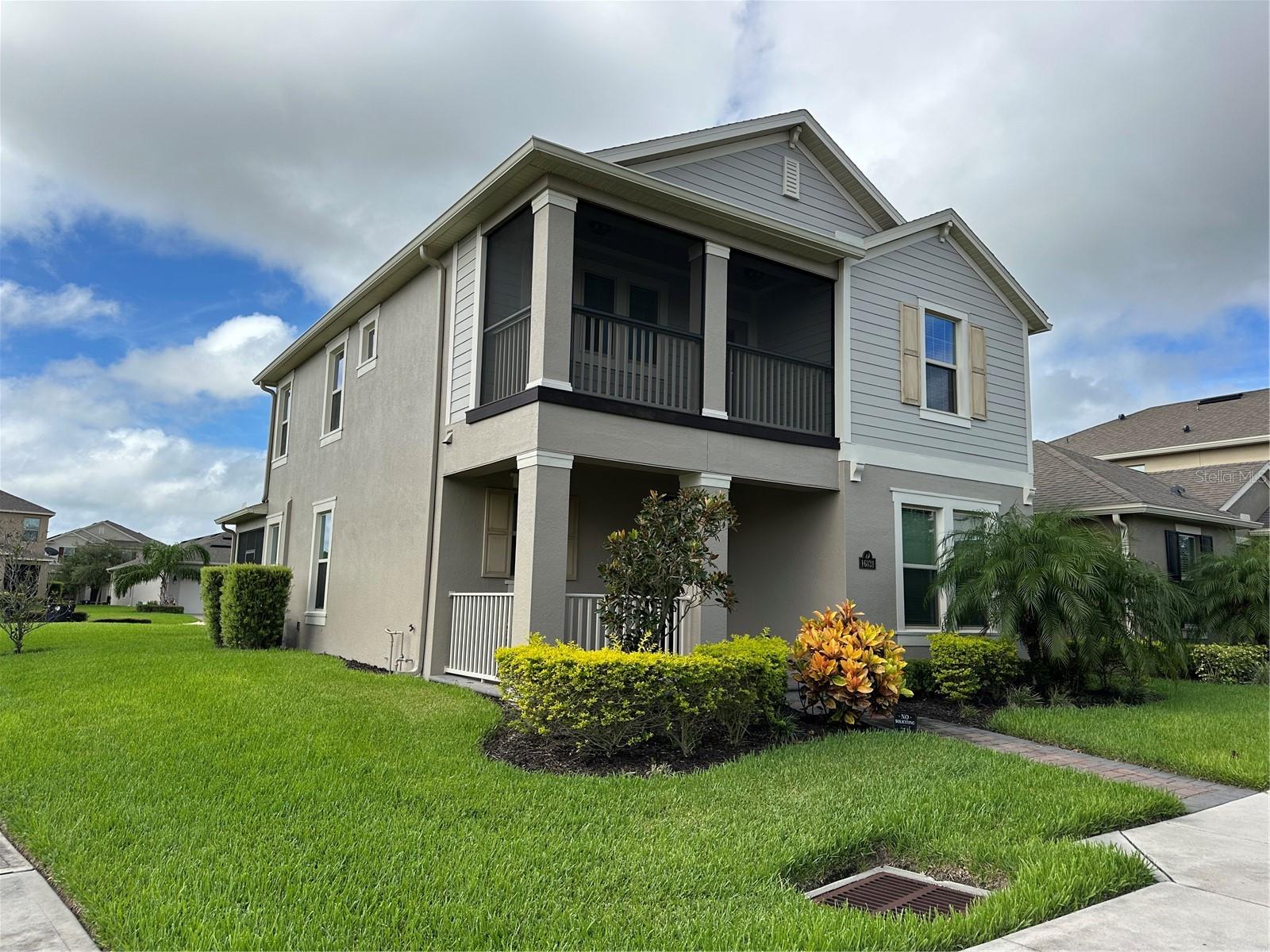 Great location in Central Florida called Waterleigh Community, at Winter Garden. It's the beautiful model home Clearden elevation F with double balcony. 4 beds 3.5 baths 2-car garage. Under A/C area approximate 2500 Sq. Ft. Patio screens covered second floor balcony and rare patio as well. The corner lot with beautiful view. Wonderful amenities with resort style swimming pool, community center, clubhouse, gym, cabana, walking trails, dog park, tennis courts, beach volleyball, soccer field, and more. Only a few minutes to all Central Florida characters and theme parks, Flamingo Shopping Center, Hamlin Shopping Plaza. A brand new Publix supermarket located at the community entrance. You can't miss it. Schedule an appointment today for a view/visit of this beautiful house.