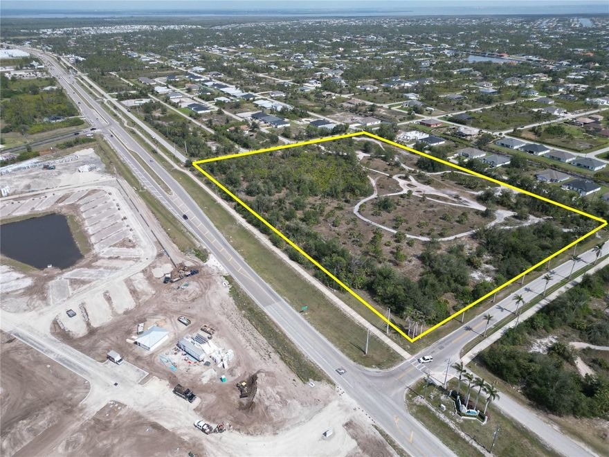 12.66 Acres of Prime Commercial Land For Sale. The property is zoned CG - Commercial General. The property is located between two large developments of South Gulf Cove and Rotonda West consisting of over 21,000 homesites combined. New Home Construction has been booming over the last several years which has created a huge demand for Commercial Services in the area. Cabana Bay a New Motor Coach Community located directly across Gasparilla Road consisting of 170 Units is scheduled to open this summer. The subject property is strategically located to service the areas of Boca Grande Island, Placida, Grove City, Rotonda West and South Gulf Cove. Allowable Uses Are, but not limited to Restaurants, Hotel, Grocery Store, Retail & Business Services plus many other uses. Zoning and Allowable Uses are in the attachments. Contact me today for more details. (8.57 Acres of Commercial Land is For Sale across Keystone Blvd from the same seller)