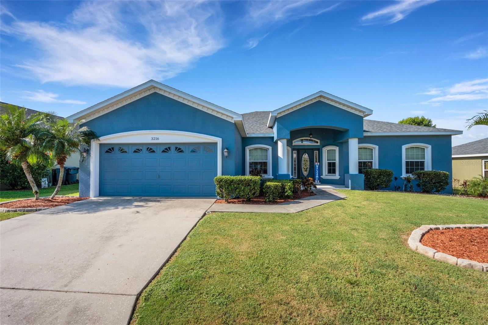 Welcome home to this beautifully upgraded 4-bedroom, 2-bath screened-in pool home located in the highly desirable Pebblebrooke Estates of North Lakeland! Thoughtfully updated and meticulously maintained, this property is ready for you to move right in. Major improvements include a new roof (2023), water heater (2021), AC system (2020), and freshly painted exterior (2020) Hurricane resistant windows (2022). Inside, you’ll find an open layout featuring rich wood look flooring, granite countertops, and custom cabinetry throughout. A dedicated office and formal dining room flank the foyer. Ample counter space in the kitchen is complimented with a breakfast bar, tile backsplash, stainless steel appliances (new dishwasher, new garbage disposal). The living area showcases a wood-burning fireplace, and the oversized primary suite includes a luxurious Jacuzzi tub, glass door shower, and potty closet. Split floor plan also features three additional bedrooms and second bath with dual vanities and pool access. Step into your private outdoor retreat with a solar-heated pool complete with a chlorine filtration system (easily converted back to previous salt system) waterfall, oversized bench with Jacuzzi jets, splash pad and access to the second bathroom. The pool cage features a Suntex privacy screen (2021), and all pool equipment conveys. An owned whole home solar panel system, water treatment system, smart thermostat, and abundant storage in the garage and laundry room add even more value. This home’s central location makes commuting a breeze—just minutes from US-98, I-4, shopping, dining, Lakeland Regional Medical Center, and less than an hour to Tampa or Orlando airports. Don’t miss your chance to enjoy peaceful pond views, birds and wildlife, and exceptional updates in one incredible property—schedule your showing today!