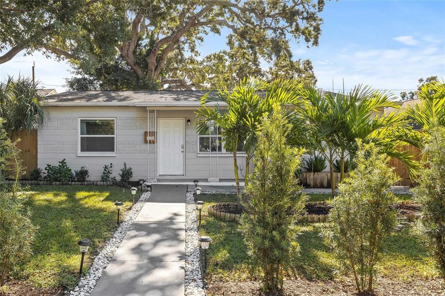 The Owner is offering half a month off rent if leased by December 10th 2025 and a full month off rent if a 2 year lease is signed by December 10th 2025. 

Welcome to your new home just minutes from all that downtown St. Petersburg has to offer! This bright and inviting 4-bedroom, 2-bath home features an open floor plan, updated finishes, stunning landscaping  and plenty of outdoor space for comfortable living.
Enjoy a modern kitchen with stainless steel appliances, ample cabinet space, and an  island perfect for cooking and entertaining. The primary suite offers privacy and a full en-suite bath, while the additional bedrooms provide flexibility for family, guests, or a home office. Appreciate the amenity of an indoor laundry room with a full size washer and dryer. 

Step outside to the beautifully landscaped fenced in backyard ideal  for relaxing, grilling, or enjoying the Florida sunshine. With downtown St. Pete’s restaurants, shops, and waterfront parks just a short drive or bike ride away, you’ll love the convenience of this central location.