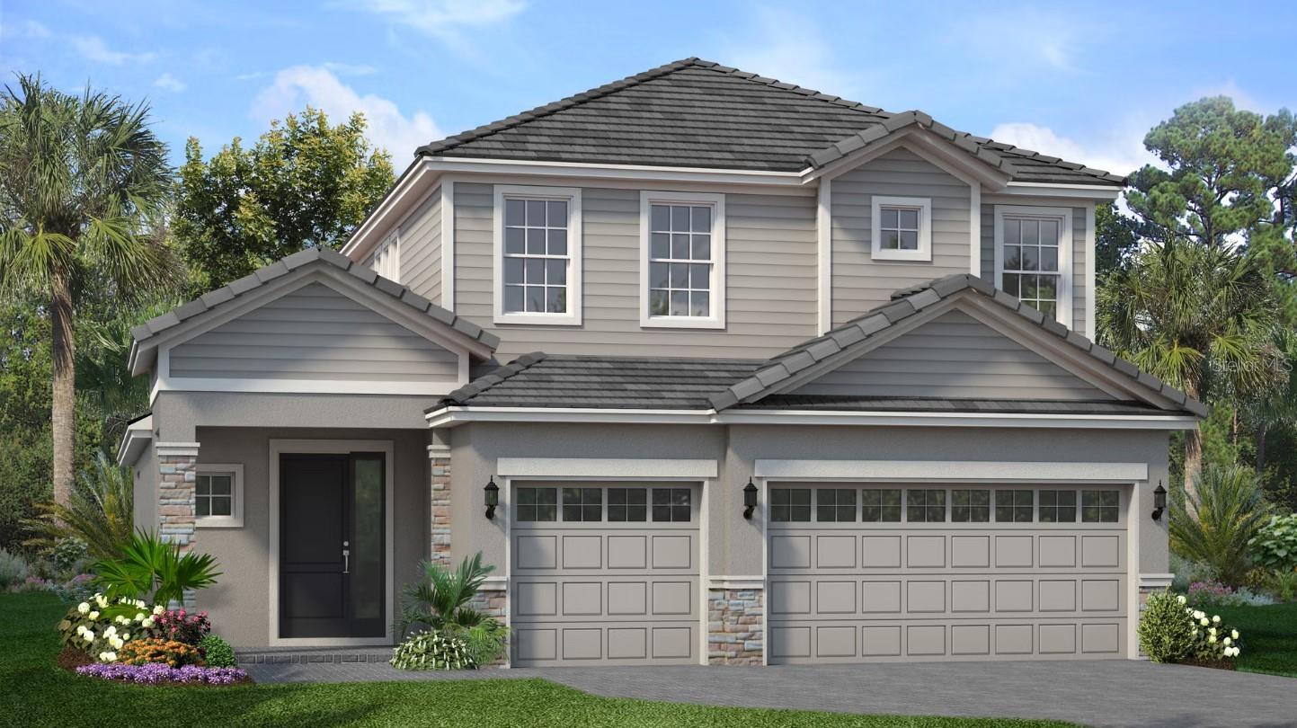 Under Construction. The Vero is a stunning plan that provides plenty of space and flexibility, with 4 spacious bedrooms and 2 and a half baths, in addition to a large 3 car garage. The foyer, accompanied by a powder room and laundry room, opens up to a beautiful kitchen overlooking the family room and dining room, with the master bedroom on the far wall. The covered lanai offers a peaceful space to relax and enjoy some privacy. Upstairs, you'll find a spacious loft connected with 3 bedrooms and a convenient storage area.