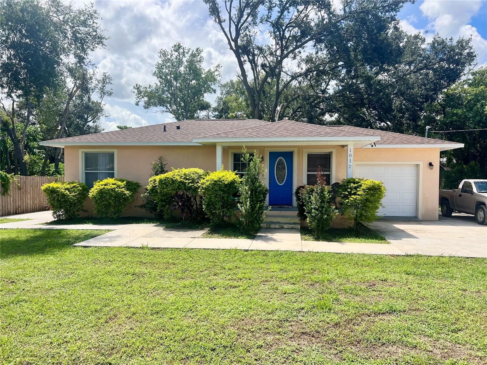 A little piece of paradise in this private move in ready 2Bedroom 2 bath home on a third acre lot. Big open kitchen with inside laundry room and large pantry.
2 additional concrete pads for your boat ,RV, or extra vehicles. Completely fenced for security and privacy. Alarm system installed with monitoring. New Roof and newer AC. Mater has large walk in closet. Second Bedroom has large closet. Conveniently located near shopping restaurants, and highways.