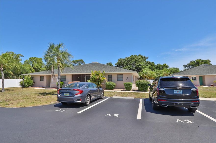 Charming and move-in-ready, this 2-bedroom, 2-bath condo in Punta Gorda offers 937 square feet of comfortable living space in the desirable Birchwood Condominiums community. Built in 1985, this single-story quadraplex-style unit provides easy access and a cozy, low-maintenance lifestyle just minutes from I-75—perfect for seasonal residents or frequent travelers. Offered turnkey furnished, the home features a functional layout with a blend of tile, carpet, and vinyl flooring throughout. The bright kitchen and living areas flow into a quaint lanai, ideal for relaxing and enjoying Florida’s year-round sunshine. Whether you're looking for a winter retreat, investment opportunity, or full-time residence, this well-maintained condo delivers comfort, convenience, and value in a peaceful setting.