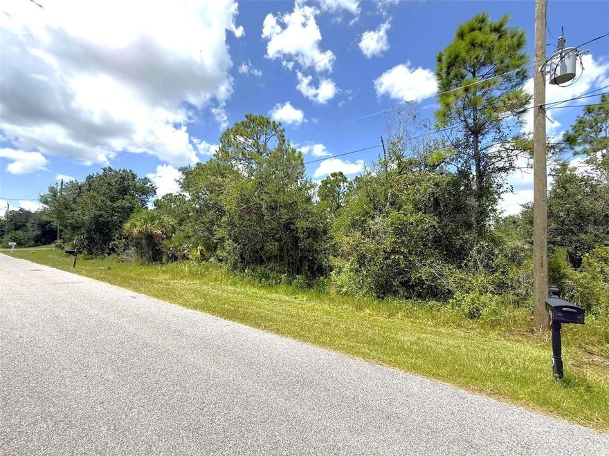 This exceptional DOUBLE LOT presents an ideal location for your custom Florida dream home. This parcel is tucked away on a non-through street, offering both privacy and a tranquil setting surrounded by nature. The property provides convenient access—less than three miles—to shopping, parks, restaurants, and all the amenities available in rapidly growing North Port. With no HOA, deed restrictions, or CDD fees, you have maximum flexibility to build a personal residence or develop a rental investment. The area is experiencing extensive new construction, reflecting its considerable growth potential. Residents benefit from Sarasota County's renowned schools, family-friendly atmosphere, and proximity—approximately a 35-minute drive—to beautiful beaches and abundant recreational opportunities. Whether you wish to begin development now or retain the property for future use, this offering represents a valuable opportunity. Get started on the building process today!