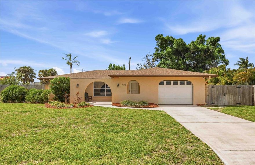 Move-in ready 2 bedroom, 2 bath single-family home in the heart of Venice, Florida, offering 1,480 sq ft of well-maintained living space on a generous 12,290 sq ft corner lot. This property presents an excellent opportunity for a first-time buyer, downsizer, or investor seeking a rent-ready home in a highly desirable location. Featuring a newer roof (2024) and AC system (2025), this home provides peace of mind and comfort. Inside, you'll find a spacious layout with a large living area and a separate family/Florida room, perfect for relaxing or entertaining. The home features tile flooring throughout, offering easy maintenance and a clean, cohesive look. The kitchen and living spaces flow seamlessly, creating an inviting environment filled with natural light. The split living areas allow for flexible use, whether for hosting guests, working from home, or creating additional lounge space. Outside, enjoy a private backyard with a storage shed, ideal for tools, hobbies, or extra storage. The corner lot provides added space and privacy, enhancing the overall appeal of the property. Located in a quiet, friendly non-HOA neighborhood, this home offers a relaxed Florida lifestyle while being conveniently close to shopping, dining, and the beautiful Gulf beaches. Situated in Flood Zone X, this property carries a lower flood risk, adding to its value and appeal. Whether you're looking for a primary residence, seasonal retreat, or a strong investment opportunity, this Venice gem checks all the boxes. For your convenience, this home is being offered turn-key furnished! Don't miss your chance to own a well-cared-for home in one of Southwest Florida's most sought-after areas.