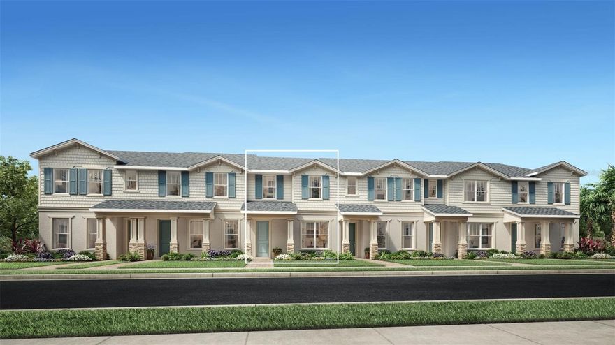 Under Construction. Toll Brothers new construction in Horizon West, Winter Garden — estimated completion July 2024. This Kellogg Townhome features a covered entry leading into an open and expansive living, L-shaped kitchen, and dining area. The home offers a spacious private courtyard with access to the detached two-car garage. The owner’s suite is highlighted by a large walk-in closet and a private bath with dual vanities and a separate shower.