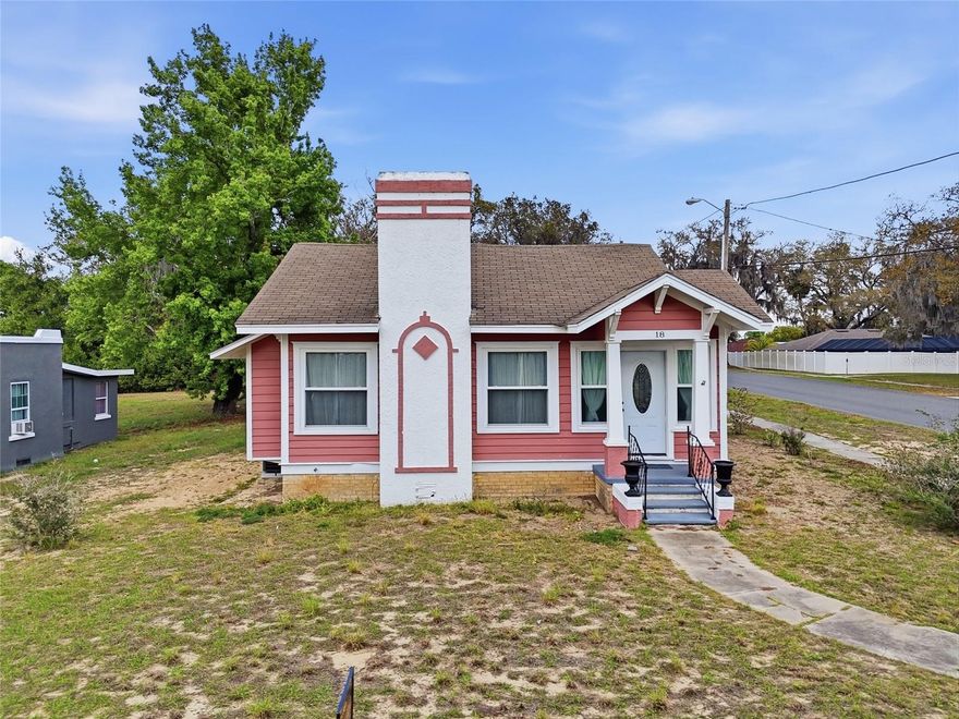 Charming 1925 Historic Bungalow in the Heart of Davenport, Florida – Corner Lot Opportunity Near Orlando Attractions. Step into timeless character with this beautifully preserved 1925 historic bungalow located on a spacious corner lot in the heart of Davenport. Showcasing classic 1920s frame vernacular architecture, this home blends vintage charm with modern updates—perfect for buyers seeking a unique property in Central Florida near Orlando. Featuring 2 bedrooms, 1 bathroom, and 1,047 square feet of living space on a generous 9,016 sq ft lot, this home is filled with natural light and original details, including beautiful hardwood floors and a cozy, functional layout that reflects true “Old Florida” living. Recent upgrades provide peace of mind while maintaining the home’s character, including: a renovated bathroom, an updated electrical system, brand-new interior and exterior doors and windows, a fully updated kitchen with granite countertops and stainless steel appliances, new central heating and air conditioning, a new washer, dryer, and ceiling fans. A detached garage/storage building offers additional potential—ideal for renovation, workshop space, or future expansion. Close to everything Central Florida offers, this property is located in a quiet, established neighborhood near historic downtown Davenport. This home offers convenient access to some of Central Florida’s most sought-after destinations: Walt Disney World Resort, Universal Orlando Resort and LEGOLAND Florida Resort. Parks & Outdoor Living: Local recreation & waterfront views. Northeast Regional Park – walking trails, sports fields, and outdoor activities. Enjoy easy access to lakes, nature trails, and golf courses such as Southern Dunes and Ridgewood Lakes. Restaurants, cafés, and shops in downtown Davenport, with close proximity to shopping centers and daily conveniences and a short drive to Posner Park shopping district. Quick access to Interstate 4, Easy commute to Orlando, Kissimmee, Tampa, Lakeland and surrounding Central Florida areas. Whether you’re looking for a primary residence, vacation home, rental property, or renovation project, this home offers flexibility and upside in a rapidly growing area of Central Florida. With its historic charm, larger lot size, and prime location near major attractions, this property stands out from today’s cookie-cutter homes and presents a rare opportunity to own a piece of Davenport’s history.