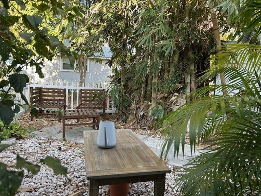This very nice recently Updated two bedroom one bath apartment is in a quiet neighborhood on a large corner lot with lots of shade trees, private driveway, separate living room brand new kitchen cabinets and quartz countertops. Friendly small dogs welcome and cats that are fixed are welcome. The square footage listed is approximate.