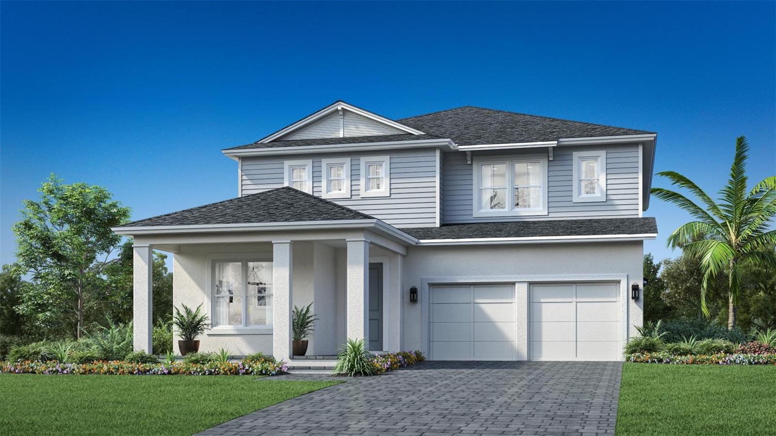 Under Construction. This is our award winning floor plan - The Griffin. It has 5 bedrooms/4.5 bathrooms, a formal dining room and a loft. This modern contemporary home design is available for a quick move-in for fall of 2025. The gourmet kitchen offers modern cabinets, a large counter space, a butlers pantry, and a massive center island - this state-of-the-art kitchen is truly the centerpiece of the home. A large loft space on the second floor creates an abundance of living options that are perfect for the way you live. The primary bedroom has a private BALCONY! Perfect for your morning coffee. The resort-style amenities in this community will make your family feel they're on vacation year-round. Don't miss this opportunity—call today to schedule an appointment!