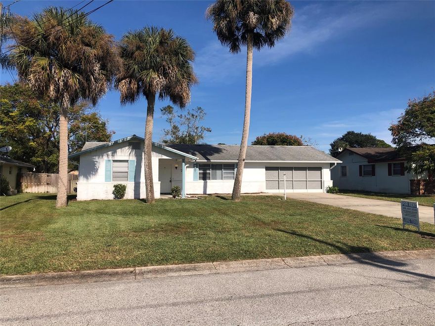 Renovated three bedroom two bathroom double garage house for rent. Excellent location. Very quiet low traffic street. Close to all New Smyrna golf courses. Move in cost is three times the rent plus cleaning fee. No pets preferred. Contact real estate professional for viewing and application instructions. ;CleaningFee: 300