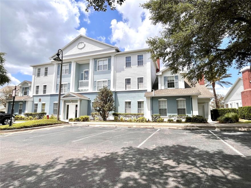 Welcome to Reunion Resort the only neighborhood with all three big names in signature Golf courses, Watson, Palmer and Nicklaus. Reunion is the premier luxury and vacation rental neighborhood in the Disney corridor, with 2,300 acres of wide-open views, luxury homes and world class amenities. The Heritage Crossing condos have some of the best views in Reunion, this home has a spectacular view of the green of hole 11 on the Palmer course. Condo is also close to main gate and is walking distance to Groceries, Liquor/Cigar Store, Bank, Dentist, Salon/Nails, and several new restaurants. HOA allows access to fitness center, dog park, playground and several pools throughout Reunion. There are two community pools within Heritage, both with stunning views just a short walk from the home. Building itself has just had a new Roof 2023 and New Paint 2025 exterior and interior common areas. Owners have enjoyed the property and rented it short term with a property manager which has been able to pay most of their expenses for owning. You must see the views from the two private porches. Please contact Agent for showings and questions on Reunion Golf Membership.