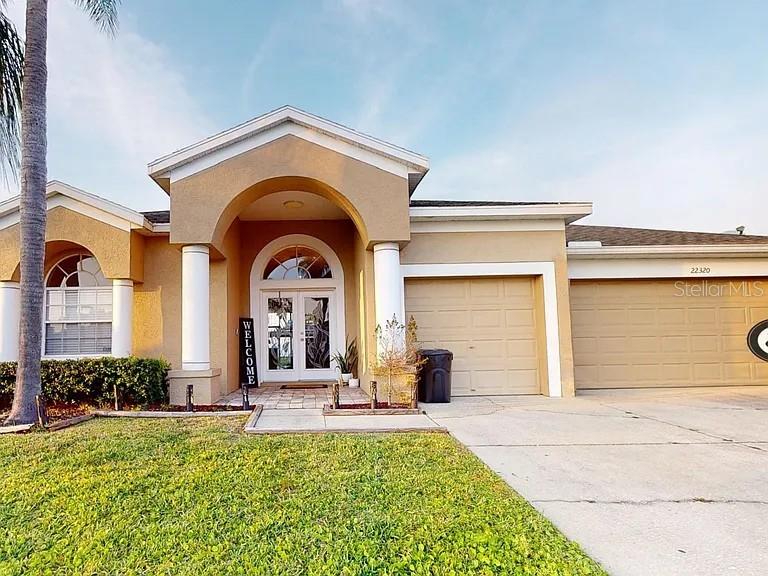 Welcome to your ideal rental home, located in the highly sought-after gated community of The Landings at Bell Lake! This impressive 4-bedroom, 3-bathroom residence offers spacious living, a 3-car garage, and a generously sized, fully fenced backyard perfect for both comfortable family living and effortless entertaining. Inside, you'll be greeted by a newly painted interior, soaring volume ceilings and stylish laminate wood flooring. Every room is enhanced with 2-inch blinds and ceiling fans, providing year-round comfort and a touch of sophistication. The open-concept kitchen is a chefs delight, featuring granite countertops, a modern tile backsplash, a roomy pantry, and a full suite of stainless-steel appliances. Designed to flow seamlessly into the living and dining areas, this space is ideal for both entertaining guests and everyday convenience. Each of the three bathrooms is tastefully updated with granite vanity tops, modern lighting, and sleek fixtures offering both luxury and practicality. Step outside to your private outdoor retreat: a large vinyl-fenced backyard with a covered lanai complete with a ceiling fan. Whether you're enjoying a quiet morning or hosting a BBQ, this space is made for embracing Floridas outdoor lifestyle. This home truly checks all the boxes space, style, and a prime location. Dont miss your chance to live in one of Land O Lakes most desirable neighborhoods! In addition to the advertised base rent, all residents are enrolled in the Resident Benefits Package (RBP) for $50.00/month which includes HVAC air filter delivery, credit building to help boost your credit score with timely rent payments, utility concierge service making utility connection a breeze during your move-in, and much more! More details upon application. Pets welcome, max 2, 90 lbs. Vacant and Available now!