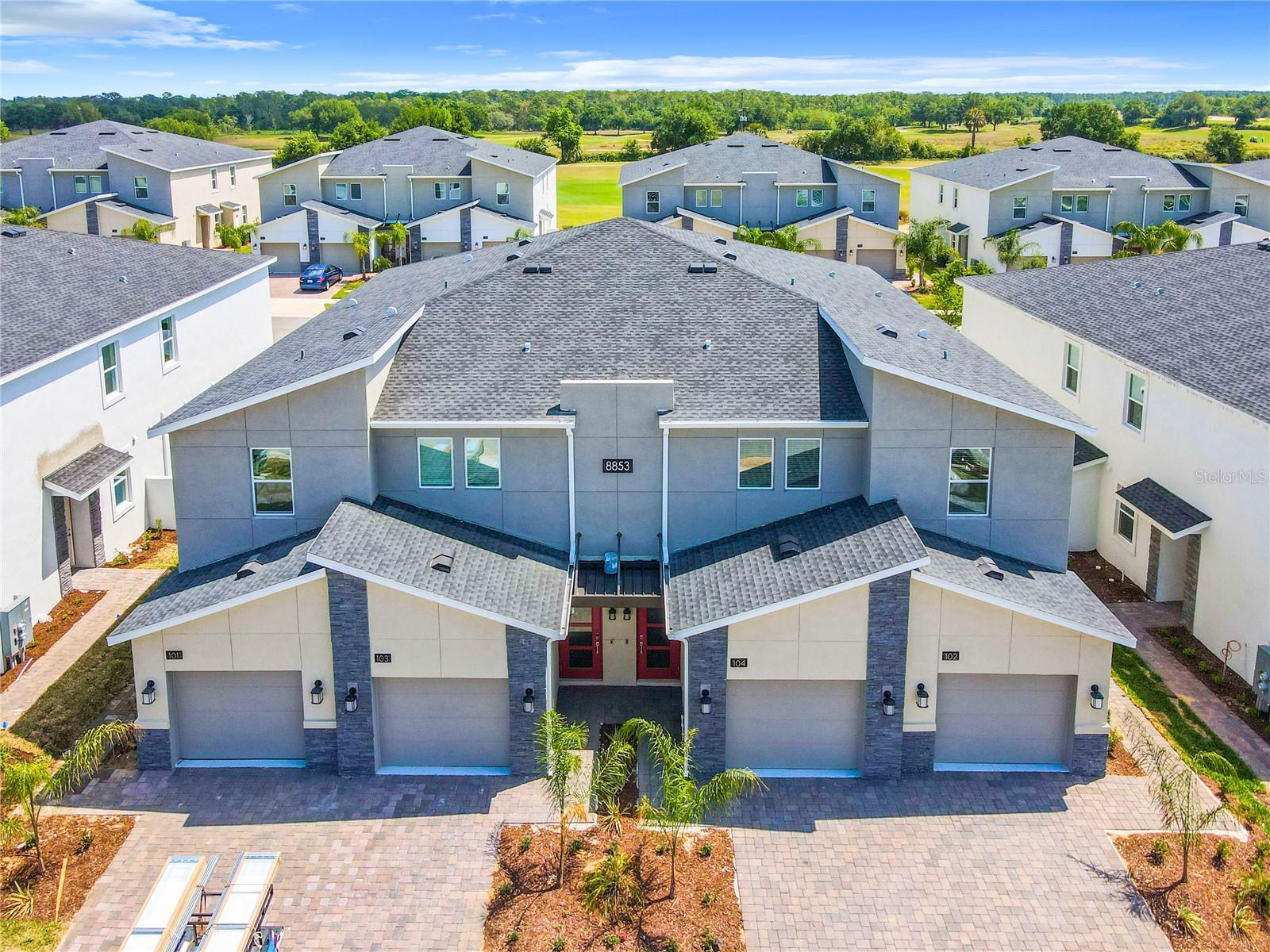 Minutes from Disney and the brand-new Epic Universe, this modern 3BR/2BA condo offers resort-style living with access to two clubhouses featuring heated pools, lazy river, splash pad, gym, mini-golf, cinema, and more (some amenities may have additional fees). The second-floor unit (stairs required) includes a fully equipped kitchen (no oven), open dining/living area with 70” Smart TV, and patio seating. Bedrooms: King suite with en-suite bath & 65” TV, two queens with 55” TV, and Mickey-themed room with two full beds. Additional sofa bed, workspace, fast Wi-Fi, central A/C, in-unit washer/dryer, and free parking. Enjoy the perfect blend of comfort and location for your Orlando getaway.