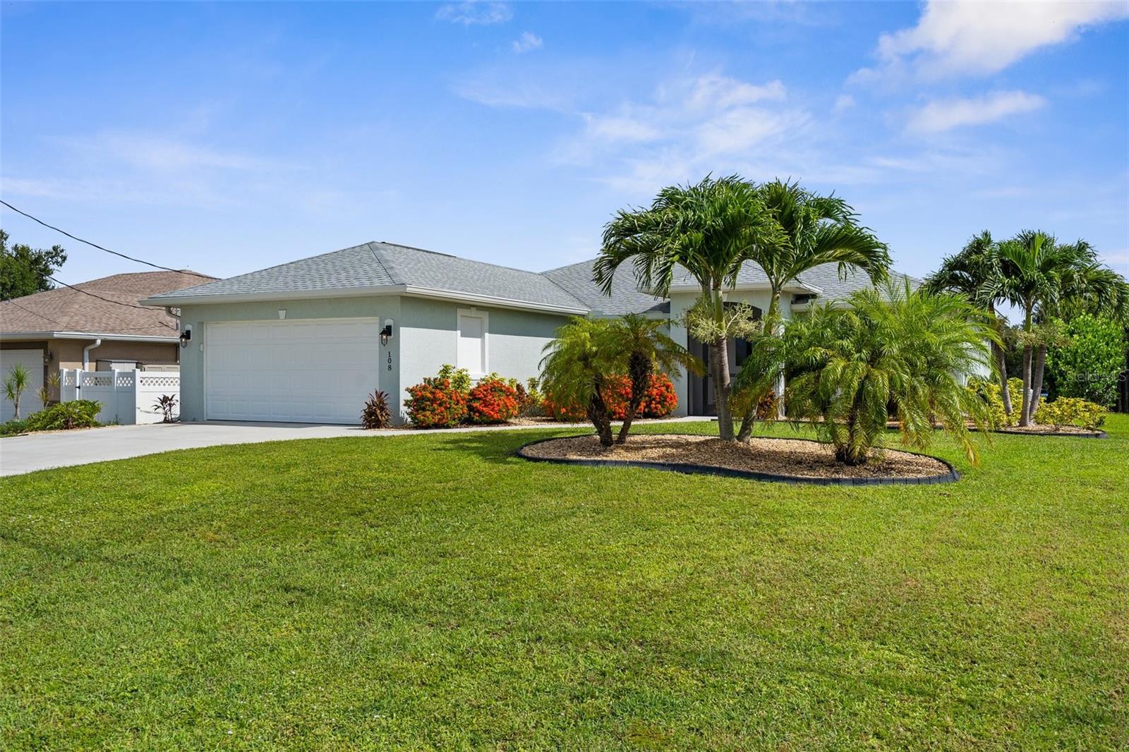 Stunning 3 Bedroom / 2 Bathroom WATERFRONT POOL HOME on the Butterford Waterway! Welcome to this meticulously maintained home. THIS HOME SHOWS LIKE A MODEL HOME! Step inside to find an open-concept floor plan with bright, airy living spaces, contemporary finishes and tile flooring throughout. The home features a spacious kitchen, stainless steel appliances, granite countertops, and plenty of storage. The split-bedroom floor plan creates privacy, with a luxurious primary suite and walk-in closets. Additional features of the home include; an irrigation system, hurricane impact windows, an electrical panel that is hardwired for a generator, an expanded driveway, an extended garage for oversized vehicles, oversized lanai, and a firepit/patio area. Enjoy relaxing or entertaining in your newly built screened in heated saltwater pool (2023). The tranquil backyard is surrounded by tropical landscaping, offers waterfront views where you can kayak and fish, watch sunsets and admire Florida wildlife. Whether you're looking for a full-time residence or a seasonal getaway this home is move-in ready and shows like new. Furniture is available, please inquire. The home is located in Rotonda Lakes. The annual HOA fees ($135) are used to maintain the Rotonda Lakes community park, their new pavilion and planned social gatherings hosted throughout the year. Rotonda West’s community also includes a county park with a playground, tennis/pickleball courts and a beautiful trail system for biking and hiking. For the avid golfer, there are 5 golf courses in the area. All courses are open to the public and memberships are optional. The Gulf of Mexico, public beaches and Manasota Key are just 15 minutes away. Don’t miss this opportunity to own a slice of paradise on Florida’s Gulf Coast! Call to schedule a private showing.