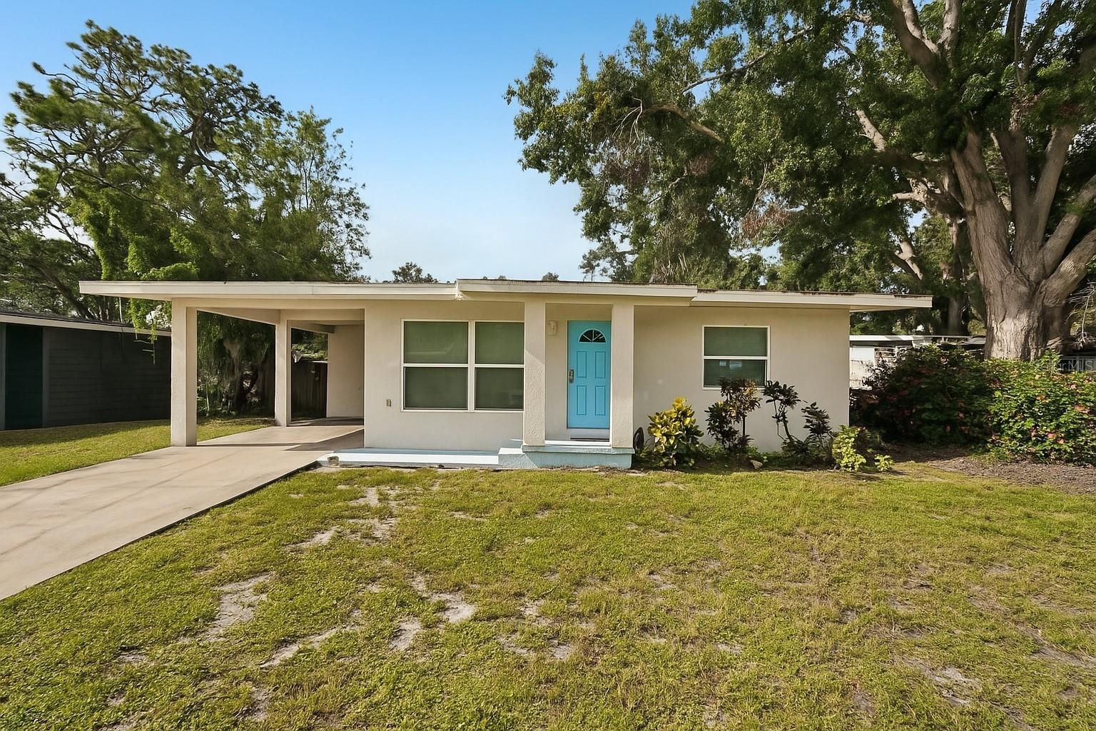 ***** Complete renovation was completed in 2017**** Generating $40,000 annually. Perfect investment or primary home with plenty of room for a pool.
This nicely updated and FULLY furnished charmer in the heart of Poms Park puts you right where you want to be—just minutes from Payne Park, Sarasota Memorial, downtown, Sarasota High, the Bayfront, Marina Jack’s, beaches, shopping, dining, and nightlife. Inside, you'll find 2 bedrooms, 2 bathrooms, a sleek modern kitchen with updated appliances, impact windows, and a mix of LVP and carpet flooring. The electric and plumbing have been updated, and there’s a newer hot water heater too. Each room has its own new-gen A/C wall unit with remote-controlled zone settings for personalized comfort. The fenced backyard is oversized—perfect for a boat or RV, with plenty of space to add a pool, gazebo, workshop, or outdoor hangout spot. A covered carport and utility room with washer/dryer hook-up round out this cute, move-in-ready home. Don’t miss your chance to live the Sarasota lifestyle—schedule your showing today!