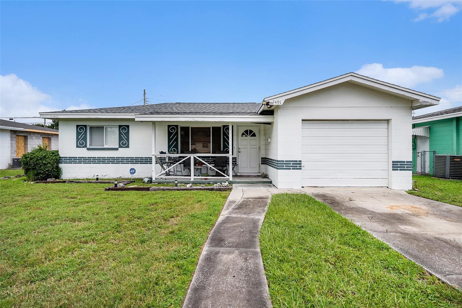 Charming 2-bedroom, 2-bath pool home in a highly sought-after St. Pete location! Enjoy peace of mind with major updates—roof (2021), A/C
(2020), and hot water tank (2023). The large backyard is designed for entertaining, featuring a covered man cave area on the deck, a tiki hut,
and no-grass low-maintenance landscaping. Relax in your sparkling pool and enjoy being close to shopping, dining, and Gulf beaches.