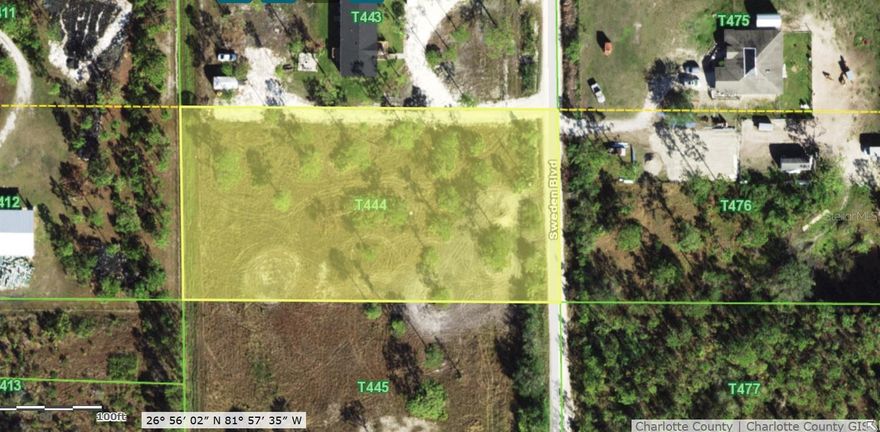 This AGRICULTURAL LOT of 1.25 acres in the desirable Charlotte Ranchettes offers the freedom to build your dream home, start a small farm, or enjoy a private country retreat. The property is located in an area with NO HOA's, and NOT IN A FLOODZONE, giving you peace of mind and full flexibility for future use.

Charlotte Ranchettes is known for its wide-open spaces, rural charm, and growing community, yet it remains close to everything you need. Just minutes from downtown Punta Gorda, US-41, and I-75, you’ll enjoy quick access to shopping, dining, golf, and entertainment. Fishermen’s Village, Charlotte Harbor, and area boat ramps are nearby for those who love the water. For beach lovers, Englewood Beach and Boca Grande are only a short drive away, offering beautiful beaches and breathtaking sunsets year-round.

This is a fast-growing area with new construction homes throughout the neighborhood, making it a smart investment for the future. Whether you want room for animals, space for a garden, or simply extra land for privacy, this 1.25-acre lot provides the perfect setting.
