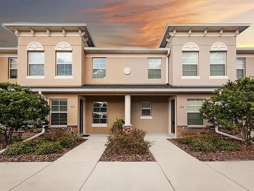 Beautiful 2 bed and 2.5 bath townhome located mins away from Sanford Airport as well a great shopping district in Downtown Lake Mary. HVAC was replaced in 2019. This well-maintained Townhome offers best of Florida living. This home is in great condition and features a beautiful kitchen with granite countertop, solid wood cabinets, and stainless-steel appliances. Large size dinning room off the kitchen. Great living room with sliding glass door brings in tons of natural light. The nice size master suite and 2nd bedroom are located upstairs as well as the bonus room, which can be used as office, play room or nursery. Community features include low HOA, and a community pool.