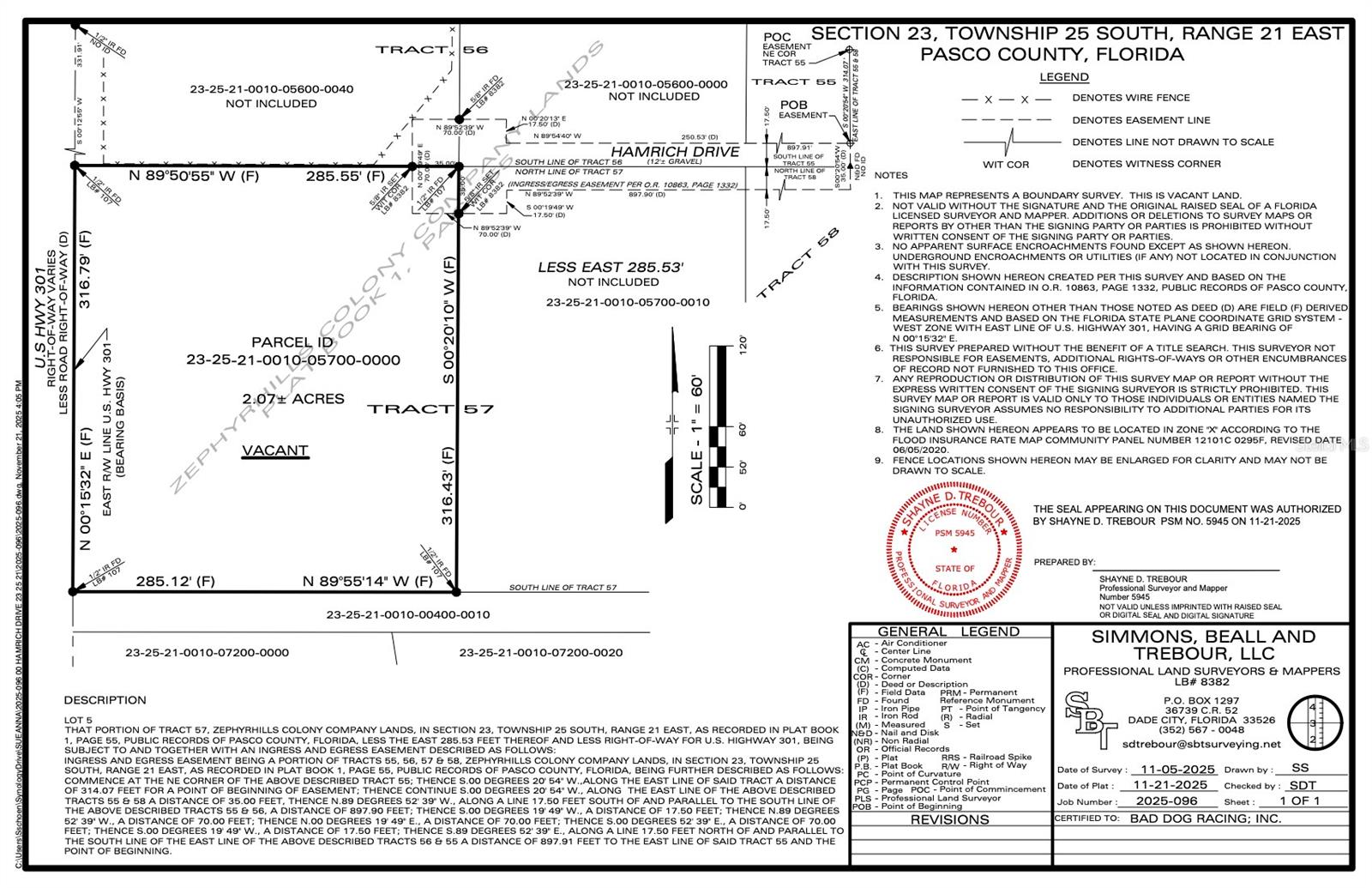 ZEPHYRHILLS COLONY CO - Land