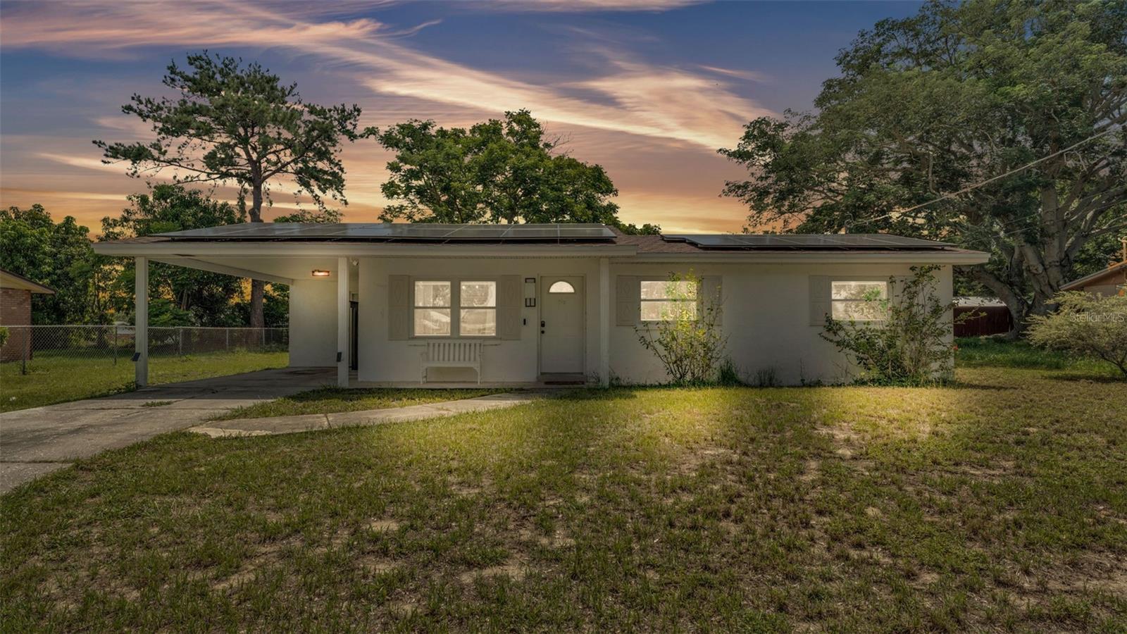 Grab it quick before someone else does. This 3 Bed 1.5 Bath is located in the Heart of the Highly Sought After Booming town of Lake Alfred. Just 30 miles from Disney Parks and Orlando Area and 50 miles from Tampa, this home offers a Great Location. Perfect as a Starter Home, a Great to Settle down or even as a Rental, This home offers Great Versatility. Not to mention all of the Utility this home has to offer. Here you're getting a NEW ROOF(2022), BRAND NEW AC UNIT(2024), More Modern Windows(2022), Newer Water Softener(2021). To top it all off you're able to take advantage of the Low Electric Bill, (less than $150/month on avg), due to the New Solar Panels. That's invaluable in todays economy. None the less, come stop by to check out this Beautiful Home. You know it's just right for you!!!