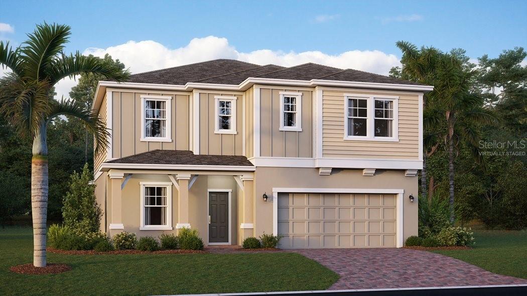 Under Construction. Look no further we have found your dream home. The Miramar Plan is a two-story home with five bedrooms, three baths, and a two-car garage. This impressive home provides an open floor plan with family room, dining area, and kitchen with island and pantry. The first floor is completed with a flex room, bedroom, and bath. The second floor of the Mira Mar Plan includes the owner bedroom, owner bath with large shower and walk-in closet, two extra bedrooms, one extra bath, a bonus room, and laundry room. Every home comes with Lennar’s Everything’s Included® promise, which includes all appliances as well as quartz countertops, blinds, and more in the price of your home. There are also home automation features such as keyless door locks and video doorbells in the Connected Home by Lennar®. Tohoqua is one of the most anticipated new communities. At Tohoqua, families can take advantage of the glorious resort-style swimming pool, extravagant clubhouse with a state of the art fitness center, tennis and pickle ball courts along with beautiful walking trails throughout the community. With almost a dozen floorplan options to choose from, Lennar at Tohoqua, has a home to meet the needs of your family. What are you waiting for? Call and make an appt today.