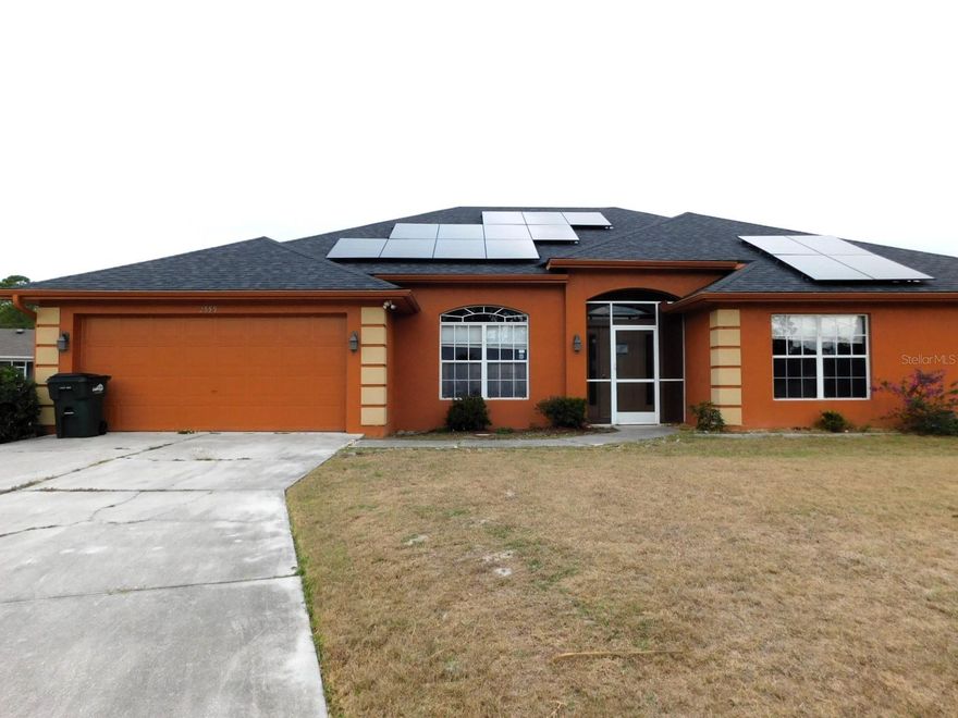 Spectacular 4 bedroom, 3 bath pool home with almost 3000 sq ft of living area. Large gourmet kitchen with center island, breakfast bar, double oven, separate cook-top, double door oversized refrigerator, and a separate pantry room for plenty of storage. The expansive living room overlooks the pool area.  Amazing property that features an oversized .74 acre lot with fenced in yard, and a 1200 sq ft. detached garage/workshop. Buyer is advised to have complete and thorough inspections done and to verify all information. Seller/Agents have no knowledge of property conditions. Being Sold As-Is.