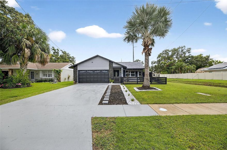 Looking for charm, space, and modern updates? You just found it!
Welcome to this beautifully updated 3-bedroom, 2-bath block home with a 2-car garage, tucked away on a quiet cul-de-sac in the desirable Grand Arcade community of Pinellas Park. 

Inside, vaulted ceilings, crown molding, and fresh paint create a bright and inviting floor plan. The updated kitchen features granite countertops, and stainless steel appliances. The bonus room provides flexible space—perfect as a home office, guest area, or game room. (Currently not under central AC but easily adaptable if desired.)

Key updates include a roof replaced in 2021, new laminate flooring, and updated bathrooms. Outside, the large fenced backyard is a true highlight—complete with no neighbors on the right side for added privacy and plenty of space to add a pool or design your own outdoor retreat.

Conveniently located near shopping, dining, schools, and just a short drive to the Gulf beaches, this home is move-in ready and waiting for its next owner to enjoy the Florida lifestyle.