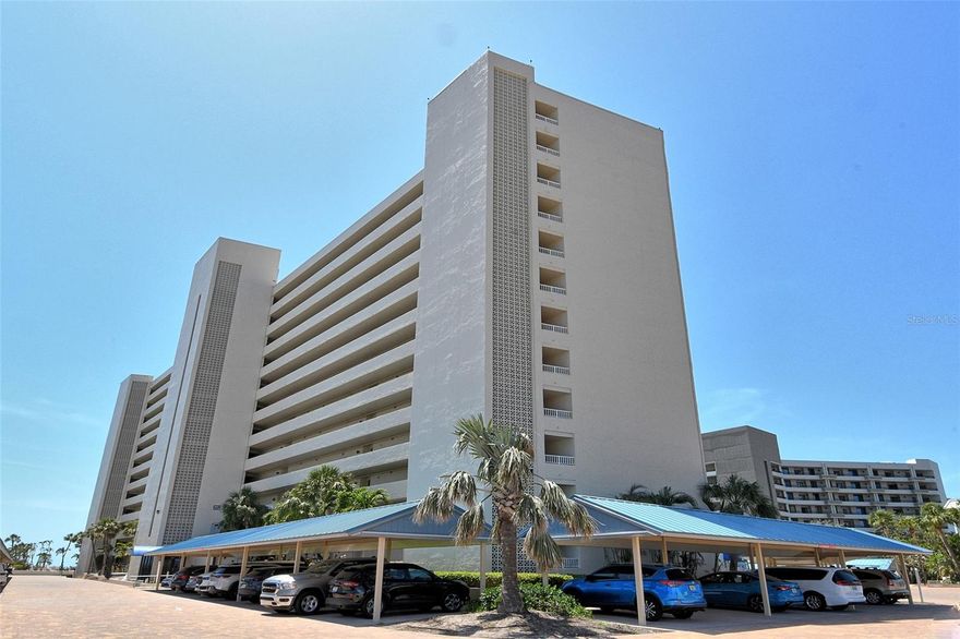 Sarasota Surf and Racquet Club – Tower Building - Exceptional Beachfront Living on Siesta Key
Don’t miss this rare opportunity to own a beautifully appointed 2-bedroom, 2-bathroom condo in the highly sought-after Tower Building of Sarasota Surf and Racquet Club, located directly on Crescent Beach, Siesta Key’s world-famous stretch of powdery white sand.
Situated on the 4th floor, this turnkey furnished residence features a coastal ambiance with LVT flooring throughout, granite countertops in the kitchen, and a split-bedroom floor plan for added comfort and privacy. Expansive windows invite natural light and offer partial Gulf views, creating the perfect setting for this beachfront setting.
Resort-Style Amenities include direct access to private Crescent Beach; two heated swimming pools; beachside and poolside BBQ grills; fully equipped fitness center; rental options for canopies, cabanas, tents, and umbrellas; four pickleball courts; three tennis courts (one hard court & two Har-Tru clay). These are the only clay courts for a resort community on Siesta! Enjoy endless outdoor adventures just minutes away, including snorkeling at Point of Rocks, parasailing, guided fishing charters, and boat and wave runner rentals. Bike rentals are also nearby for easy island exploration. Whether you're looking for a personal beach retreat, a high-demand vacation rental, or a long-term investment, this condo checks all the boxes. With a three-night minimum rental policy and exceptional on-site rental management, this property offers strong rental income potential in one of Siesta Key’s most iconic communities. Offered fully furnished and move-in ready—paradise awaits.