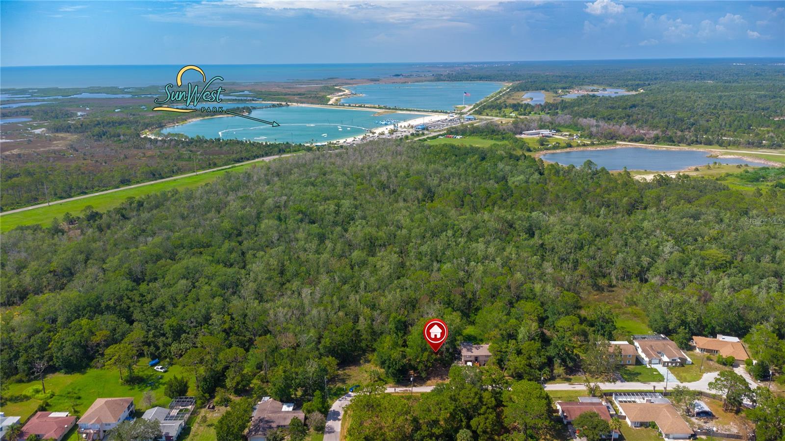 If you have been looking for a tropical residential lot to build you dream home on in the Florida here it is!
This lot is close to the water and yet secluded with no rear neighbors due to the Bird Sanctuary behind this property. This lot offers some great opportunities to custom build a home and join a community association that allows you the benefits to a private boat ramp. Not to mention you are just a few minutes from Sun West Park and the Gulf! This is priced to sell and the owners are motivated!