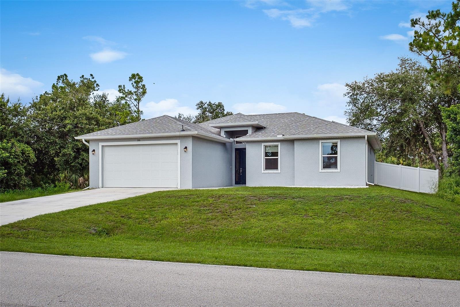 Welcome to your Florida retreat—where serenity, style, and smart living come together in this meticulously maintained 3-bedroom, 2-bath home featuring a dedicated DEN/OFFICE, spacious 2-car garage, and picturesque canal frontage. Located with easy access to both US-41 and I-75, this home blends convenience with comfort, offering the perfect escape without sacrificing proximity to city life.
Step inside to discover an inviting great room with soaring high ceilings, where natural light dances across the open layout. The design is both airy and functional, making entertaining effortless and everyday living a delight. The adjacent kitchen is a true culinary hub—complete with granite countertops, stainless steel appliances, abundant cabinetry, and an intuitive flow that connects seamlessly with the dining and living areas.
The primary suite is a spacious sanctuary designed for rest and relaxation. Featuring tray ceilings, crown molding, and a large walk-in closet, this space is thoughtfully appointed. The spa-like en-suite bathroom offers dual vanities, a walk-in shower, and high-end finishes that make mornings feel like a luxury.
Two additional bedrooms provide space and flexibility, while the dedicated den/office is perfect for creative pursuits, work-from-home setups, or a quiet reading nook. Throughout the home, the layout is efficient and elegant, offering form and function at every turn.
Step through the sliding glass doors onto your screened lanai, where you can soak in canal views, enjoy morning coffee, or unwind in the evenings. With room for future enhancements and endless outdoor potential, the backyard serves as a tranquil escape surrounded by natural Florida beauty.
Additional features include hurricane shutters for peace of mind, Starlink high-speed internet for seamless connectivity.
Set within a peaceful neighborhood and just minutes from shopping, dining, golf courses, and Gulf Coast beaches, this home offers everything needed to enjoy the very best of Florida living.
Don’t miss the opportunity to own this well-appointed canal-front gem—schedule your private tour today and experience what sets this property apart!