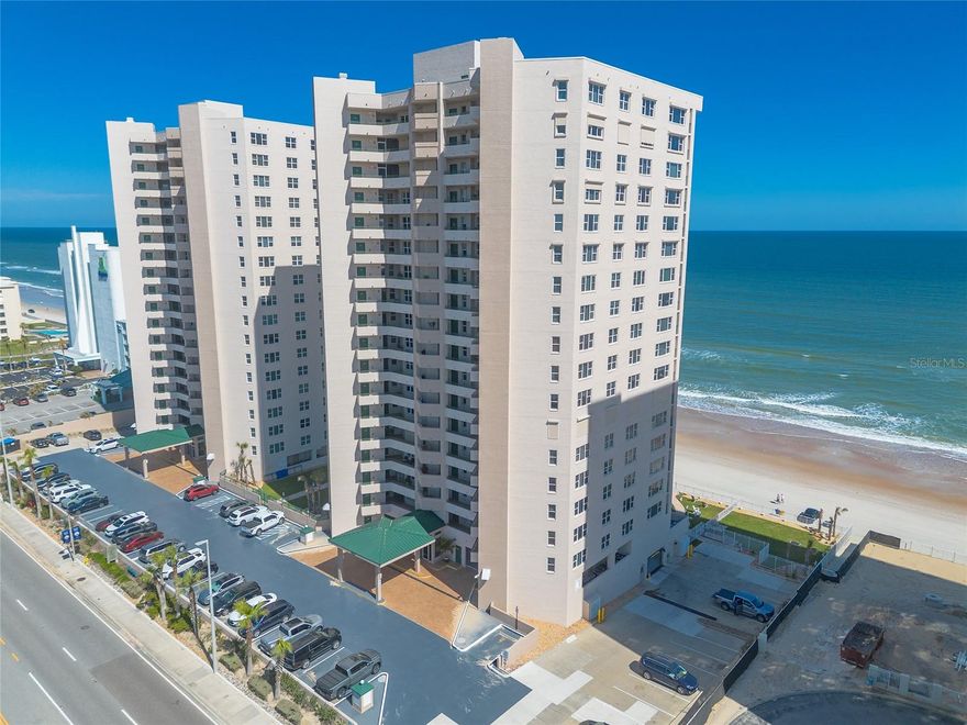 Assumable mortgage of 578,651.00 at 5.6 percent! Experience the epitome of oceanfront luxury in this stunning 11th-floor, 3-bedroom, 3-bathroom condo located in the highly sought-after DiMucci Twin Towers. Boasting breathtaking, unobstructed views of both the Atlantic Ocean and the Intracoastal Waterway, this residence offers an unparalleled coastal lifestyle. Step inside to find tile flooring throughout the entire unit, complemented by elegant crown molding for a touch of sophistication. The open floor plan ensures you never miss a view, with the ocean visible directly from the kitchen. Designed for both style and functionality, the kitchen features a breakfast bar, stainless steel appliances, granite countertops, and custom wood cabinetry with ample storage space. Wake up to the sound of waves in the oceanfront master suite, complete with double walk-in closets and an ensuite bathroom featuring a soaking tub, walk-in shower, and dual vanities. The second master suite also offers spectacular ocean views, generous space for a king-sized bedroom set, and a walk-in closet. The third bedroom provides flexibility for guests or a home office. Designed for entertaining, the spacious living room flows seamlessly onto the private oceanfront balcony, where you can soak in the magnificent Atlantic views and enjoy the soothing sea breeze. As a resident of DiMucci Twin Towers, you'll have access to resort-style amenities, including two oceanfront pools, two spas, a spacious clubhouse, a state-of-the-art fitness center, secured building access, and assigned underground parking. Don't miss this rare opportunity to own a piece of paradise in one of the most desirable oceanfront communities. Schedule your private showing today! All information deemed accurate but cannot be guaranteed. Air handler 2023 and hot water heater 2022. Condo comes with Hurricane Shutters.