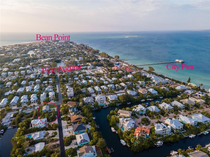 WOW - Great Investor Opportunity to own a Very Large Building Lot, 79.2 x 160, that is located one block from the Bay, two blocks from all the shops located on Pine Ave, and five blocks from the World Famous AMI sandy white Gulf beaches and sunsets! There is currently a 2 bed / 2 bath stilted home with Hurricane impact windows and newer air conditioner and roof. There are no HOA or CDD rules to follow, so there is a lot of flexibility for the use of this property. Please call the lising agent for all showing appointments and submit offers on FARBAR "As Is" contract.