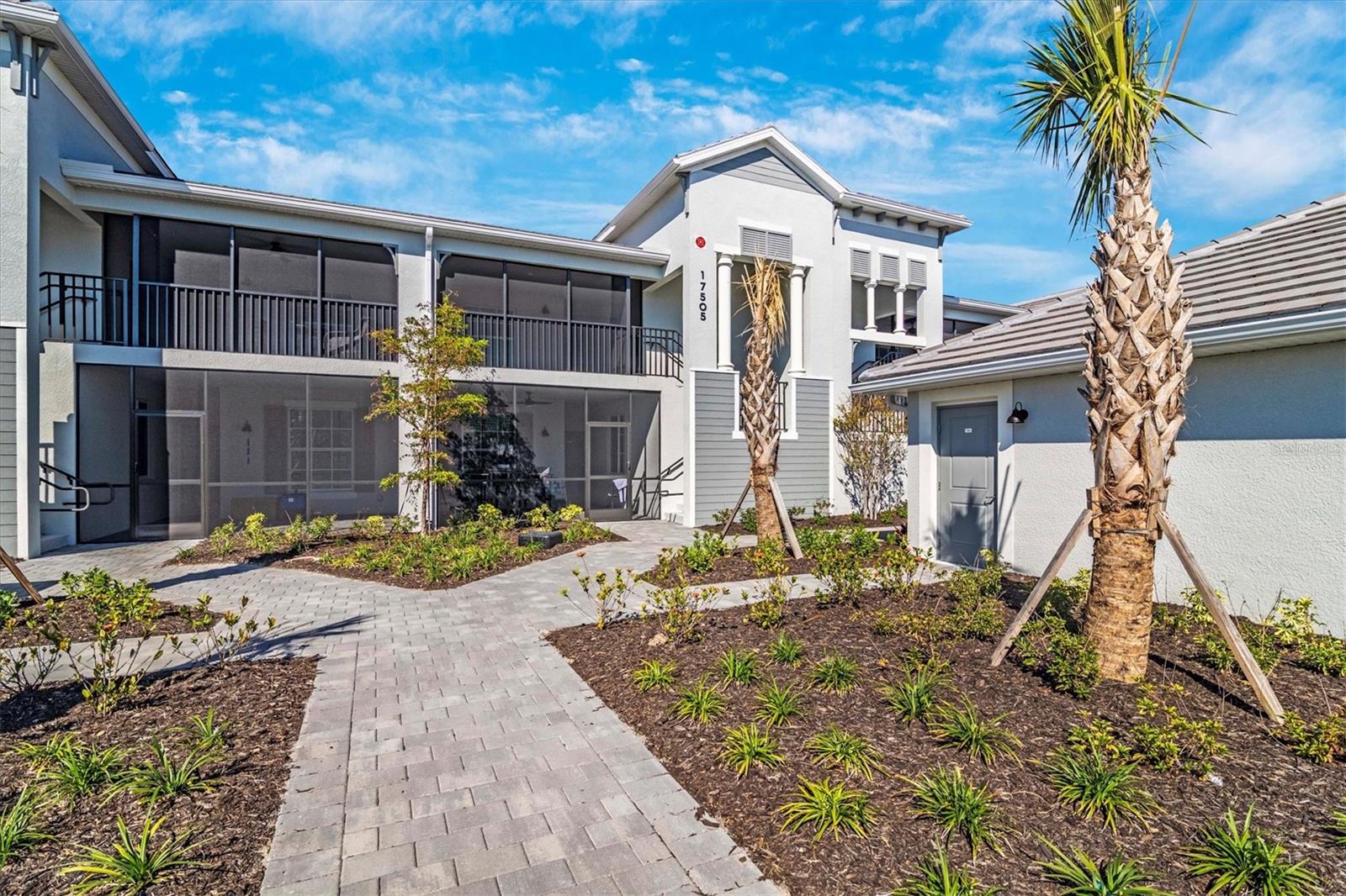 Stunning 2 Bedroom, 2 Bath plus Den condo in beautiful gated Wellen Park Golf & Country Club! This turnkey unit is ready for monthly rentals and has everything you need to make home! Golf Membership included with this unit as well as all of the wonderful amenities. Resort style pool with lap lanes is now open, fitness center, spa, saunas, tiki bar, pickleball & tennis courts, bocci ball and so much more. Florida's beaches only a short distance away and shopping and nightly entertainment await in Downtown Wellen Park. You won't be disappointed with this well appointed, beautifully decorated home. Have coffee on your front porch and enjoy the gorgeous view of the golf course from your back screened in lanai. Call today for availability and pricing!