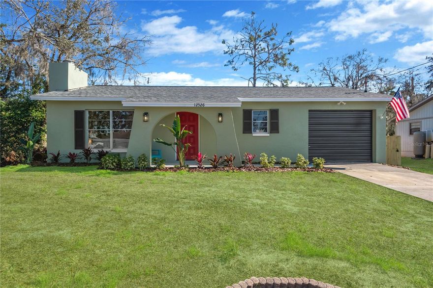 Welcome home to this charming Florida cottage located in the heart of New Port Richey! This impeccably maintained residence offers a spacious and inviting layout, perfect for families or those who love to entertain. Beautiful and modern new luxury plank flooring provides both stunning esthetics and waterproof durability.  The bright and airy living spaces feature large windows that fill the home with natural light. The well-appointed kitchen boasts beautiful ALL WOOD cabinets, gorgeous QUARTZ countertops and STAINLESS-STEEL appliances, making meal prep a delight. The master suite provides a serene retreat, while the additional bedroom offers plenty of space for family, guests, or a home office. A tastefully updated bath has all the comforts of your favorite spa.  The cozy family room offers a WOOD BURNING FIREPLACE, the perfect setting for relaxing evenings and family events alike.   Step outside to your private backyard oasis, ideal for relaxing or hosting summer barbecues. Conveniently located near schools, parks, shopping, and dining, this home offers the best of New Port Richey living. Don’t miss the opportunity to make this your dream home! Schedule a tour today and experience all this wonderful property has to offer!