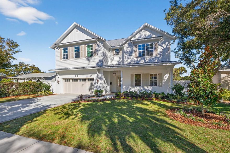 Welcome to 8101 Country Club Rd N, an artfully and thoughtfully crafted new construction residence that delivers refined design, elevated finishes, and timeless comfort on an oversized lot with endless possibilities.
From the moment you enter, the home makes a striking impression with dramatic entry way leading to the vaulted ceilings in the great room, creating an airy, light-filled space that feels both grand and inviting. The open layout is perfectly suited for elegant entertaining and everyday living, enhanced by high-end appliances and carefully selected finishes that reflect quality and sophistication throughout.
The first-floor primary suite offers a private retreat, thoughtfully designed for comfort and convenience with a layout that supports effortless, single-level living. Every element of the home has been intentionally curated—clean architectural lines, modern efficient systems, and premium materials come together in a way that feels luxurious yet livable.
Situated on a large lot, this property offers rare flexibility—whether you envision expansive outdoor living, a future pool, gardens, or simply space to enjoy privacy and serenity. All of this is set in a prime St. Petersburg location, just minutes from beaches, and minutes to dining, shopping, and everything the city has to offer.
This is more than new construction—it’s a statement of craftsmanship, design, and lifestyle, built for those who appreciate quality and the luxury of space.