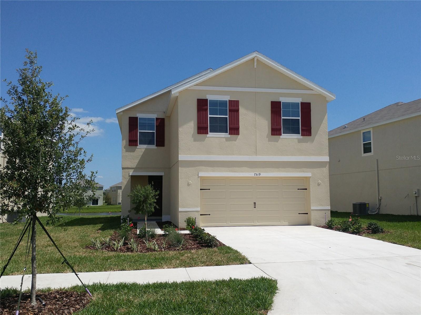 One or more photo(s) has been virtually staged. AVAILABLE NOW! This is your chance to reside in EPPERSON, one of the nation's first Crystal Lagoon communities! The impressive "Aisle" floor plan offers 2,007 square feet of living space, 4 spacious bedrooms + 2.5 bathrooms + 2 car garage + pond view! Enter through the foyer that leads to an open downstairs area with a versatile living/dining area that is ideal for entertaining formally and casual day-to-day activities. The adjacent kitchen features a large center island, stylish cabinets, an abundance of beautiful granite counter tops and all major appliances. A powder room is located just off the foyer. Upstairs, the primary suite offers a spacious bedroom with walk-in closet and en-suite bathroom with double vanities and separate shower enclosure. The secondary bedrooms are adjacent to the home's second full bathroom, also with double vanities and tub/shower combination. The conveniently located upstairs laundry room also includes the washer/dryer for convenience. If you are looking for a piece of paradise, you've found it! This home is located near some of the areas newest shopping/dining areas and the centerpiece of this community is the shimmering, resort-style crystal blue lagoon. Lawn service included in the rent. Equal Housing Opportunity.