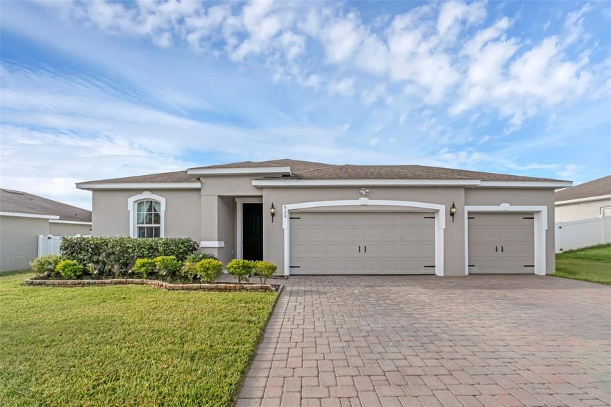 Welcome to this spacious 3-bedroom, 2-bath home with office offering 2,022 sq. ft. of thoughtfully designed living space on a generous lot. The split floor plan ensures privacy, while the open-concept layout creates an inviting flow perfect for both daily living and entertaining.

The dedicated office with French doors provides an ideal work-from-home setup, and each bedroom plus the office features ceiling fans for year-round comfort. Upgraded luxury vinyl plank flooring runs throughout the common areas and kitchen, paired with a brand-new dishwasher (2025) for modern convenience. The primary suite is complete with dual sinks and his-and-hers medicine cabinets.

Smart home features include smart light switches, smart recessed lighting in the garage, video surveillance system, and smart landscape lighting. Step outside to enjoy the backyard retreat with a large above-ground pool and irrigated landscaping.

Car enthusiasts and entertainers will love the 3-car garage, fully equipped with a 200" projector screen, smart recessed lighting, and dual ceiling fans—a true multi-purpose space ready for movie nights or hobbies.

Additionally, the exterior of the home has recently been painted with premium paint (2025).

Ideally located just minutes from grocery, shopping, restaurants, and a major hospital, this home seamlessly combines modern convenience, comfort, and lifestyle.