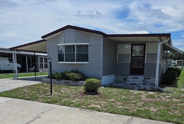 Back on the market with a BRAND NEW ROOF & CARPORT! Never pay lot rent again! 2-bed/2-bath home with NEW HVAC (2024) in the active 55+ community of Riverbreeze Estates! Purchasing a unit in this co-op community means you own a share in Riverbreeze Estates Park with the right to a seat on the Board of Directors. ATTACHED GARAGE and a COVERED CARPORT! Garage STORAGE ROOM housing a washer & dryer! The kitchen features a dinette area and ceiling fan. The FLORIDA ROOM is enclosed to be enjoyed all year round! Spacious bedrooms and full bathrooms. Riverbreeze Estates is a night gated community with a pool, shuffleboard court, a clubhouse, and the maintenance fee is a super low $135.00/mo. It's conveniently located near US-41, making Bradenton and Sarasota an easy drive and not far from Tampa and St. Pete via I-75. This home is waiting for you - schedule a showing today.