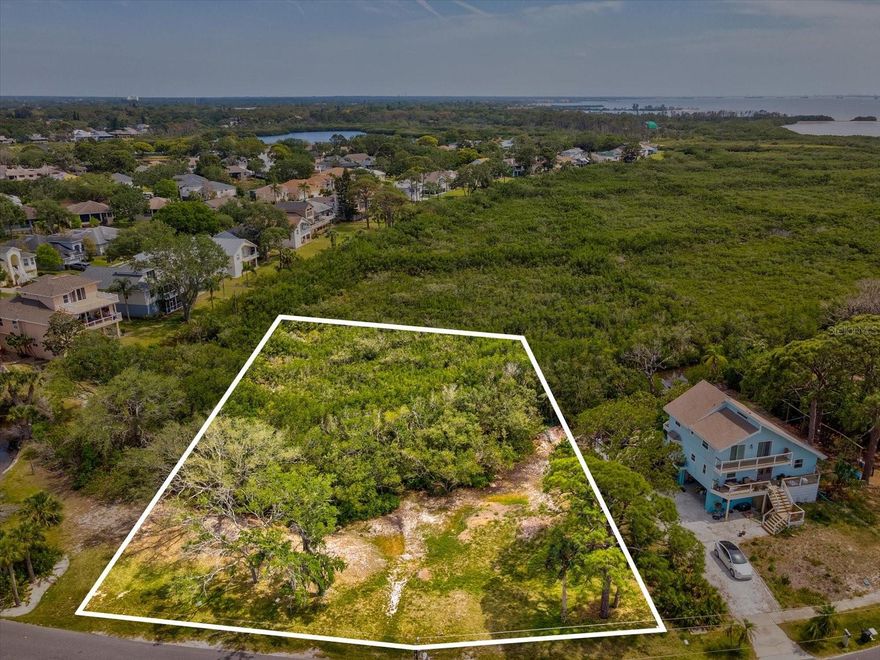 Welcome to the sought-after coastal enclave of Tarpon Springs, where relaxed island living meets everyday convenience. This rare opportunity offers a double lot totaling 0.51 acres on Seabreeze Island.  Just minutes to the sparkling shores of Fred Howard Park and Sunset Beach, you’ll enjoy endless outdoor activities—from kayaking and paddleboarding to sunset strolls and beach picnics. The historic Sponge Docks, charming shops, local eateries, and vibrant arts scene of Tarpon Springs are all just a short drive away.  With over half an acre of land, you’ll have space to design your ideal Florida home.  The included survey provides a head start in bringing your vision to life. DOUBLE LOT FOR ONE LOW PRICE!!  https://iframe.videodelivery.net/2df2c06209eff9360da99944e65e218a. Buyers must conduct their own due diligence with local authorities or land use professionals to determine the exact buildable area based on current regulations.