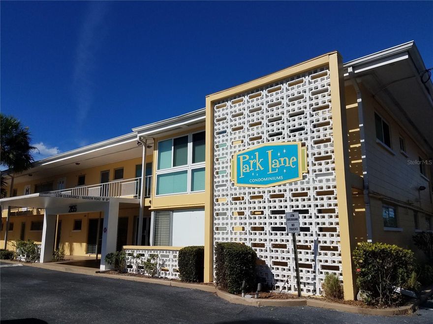 Attractive entry point for this two bedroom, two bathroom first floor corner unit in a highly desirable Downtown Sarasota location at retro chic Park Lane. Split floor plan with open living area & enclosed lanai. Lushly landscaped courtyard with inground pool. Embrace the best of Sarasota living with the beautiful Payne Park at your doorstep featuring 29 acres of recreation & relaxation complete with walking trails, bike path, skate park, playground, frisbee golf, tennis courts & more!  Adjacent to Publix supermarket, and close proximity to Selby Botanical Gardens, amazing restaurants and urban amenities like the Bayfront Park, weekly farmers market & so much more including the boutiques of St. Armand's circle, white sands of Lido Beach & the world renowned Siesta Key! Prime value add opportunity!