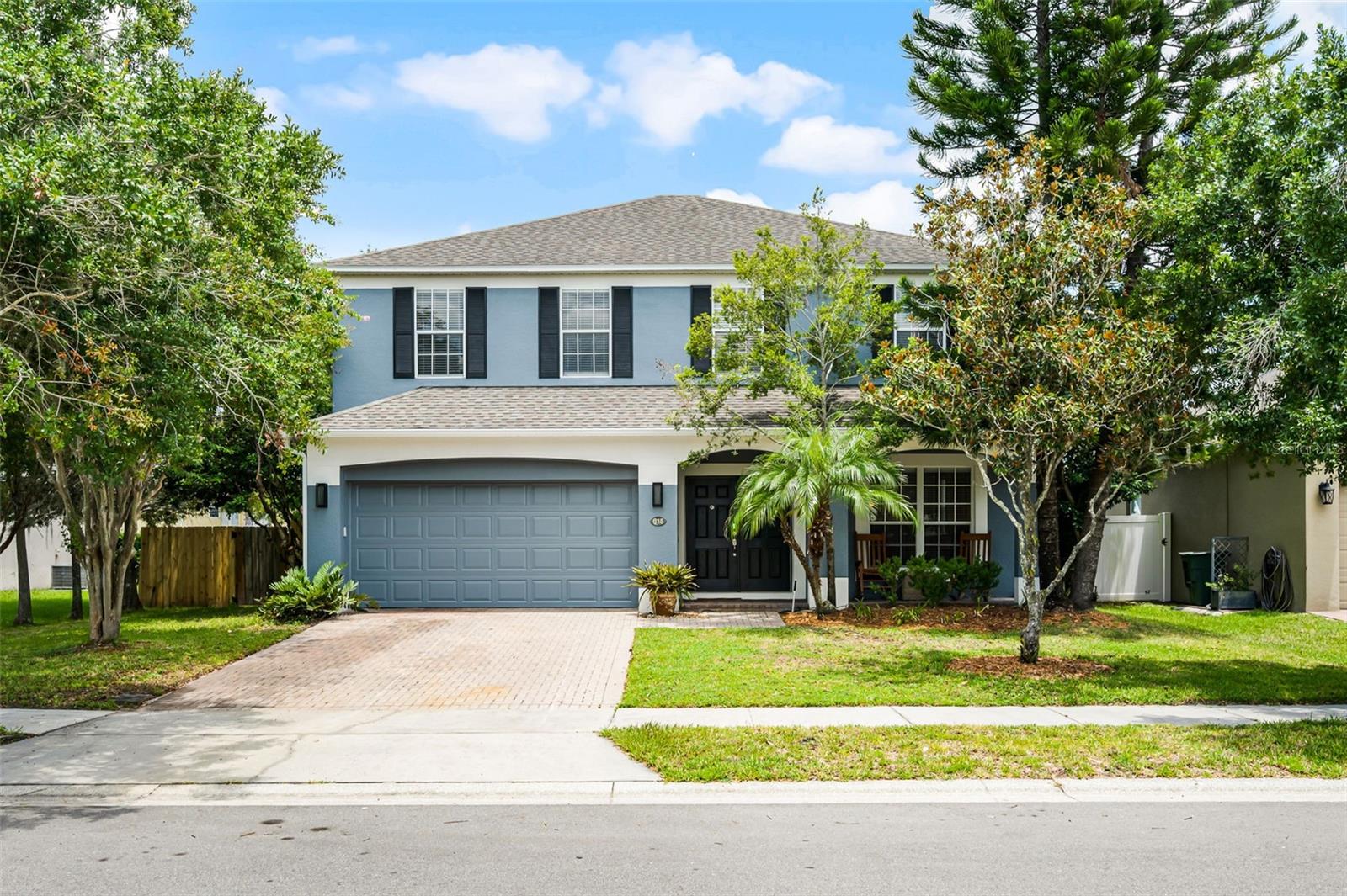 Move-in ready and beautifully maintained, this spacious two-story home in the desirable Regency Oaks community offers the perfect blend of comfort and outdoor enjoyment. Relax or entertain by the stunning waterfront featuring an active water fountain, all framed by raised canopy trees that provide added comfort and privacy. Experience the charm of outdoor camping without ever leaving home! Additional highlights include pond and conservation views, a brick paver driveway, privacy-fenced yard, and breathtaking sunrises. Recent updates include fresh exterior (March 2025) and interior (June 2025) paint, 2024 A/C, 2020 water heater, 2018 roof, and a brand-new garage door with Lift Master opener. Residents enjoy access to a large community pool and tennis courts. Ideally located near Daniels Rd, top-rated schools, and shopping. Call today for a private showing!