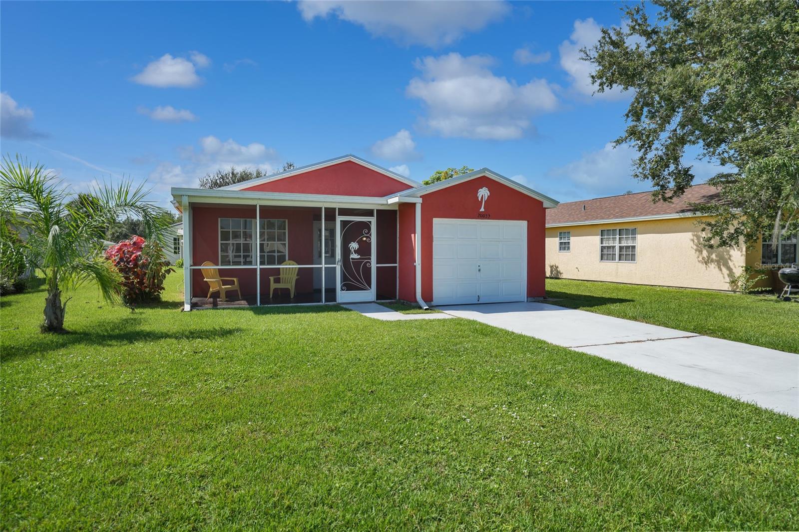 Why rent when you can own for less! Comfortable 3 bedroom, 2 bathroom home in a great neighborhood with a community pool. The gorgeous kitchen offers all new wood cabinets, sparkling granite countertops, breakfast bar, and pantry. The spacious living room features a charming electric fireplace and mantel. Screened front porch and large bedrooms. NOT IN A FLOOD ZONE with Public Water and Sewer. New Metal Roof October 2023. New Hot Water Heater April 2024. The community has underground power lines. In addition to the Olympic-size pool, enjoy the private clubhouse, tennis courts, fitness center, billiard room, shuffle board, all in a park-like setting. Located in a Deed Restricted Community, close to shopping, restaurants, and a short drive to Gulf Beaches. “Virtual Tour 1” to view the 3-D Tour and Floor Plan. "Virtual Tour 2" to view video tour.