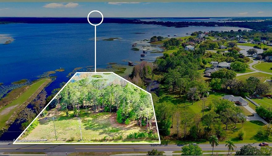 This is the kind of property that doesn’t come around often. 2.1 acres of waterfront on the Alligator Chain of Lakes with nearly 200 feet of direct shoreline on Lake Lizzie. If you’ve been waiting for the perfect spot to build your dream lakefront home, this is it. You’ve got the space, the views, and the ability to step right out your back door to fish, boat, or just enjoy the water. Mornings here look like coffee with sunrise views, and weekends are spent out on the lake. The Trout Lake boat ramp is just minutes away, making it easy to get out and enjoy the entire chain. Whether you’re building your forever home, a weekend escape, or looking for a solid investment, this property checks all the boxes—and opportunities like this are getting harder and harder to find. 
Any renderings or photos of structures are for illustrative purposes only and do not represent existing improvements on the property.